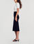 Two-tone midi dress