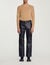 Rib knit crew neck jumper