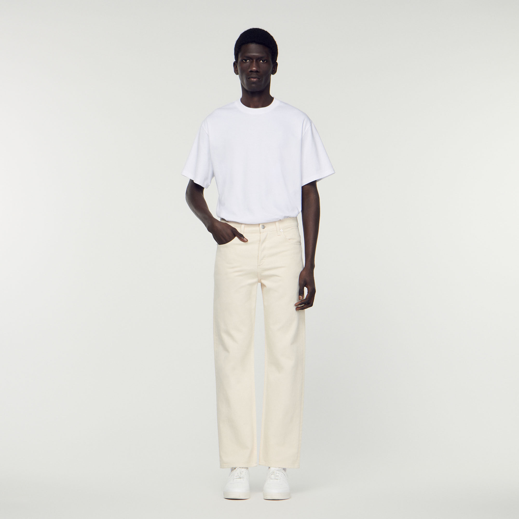 Jean on sale ecru homme