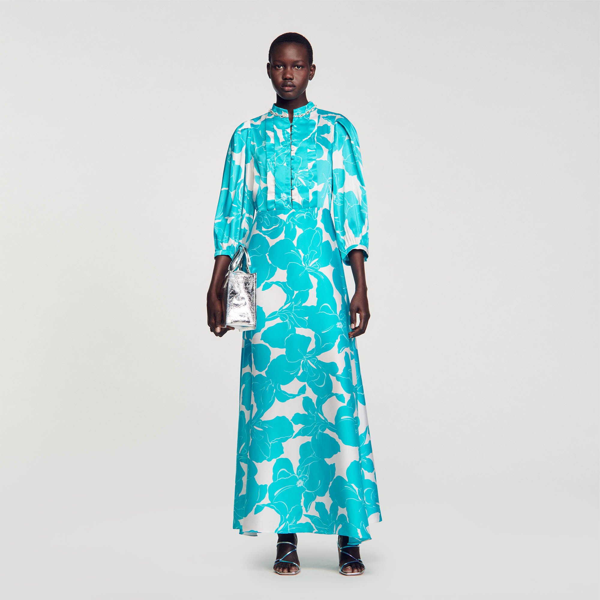 Floaty floral deals maxi dress
