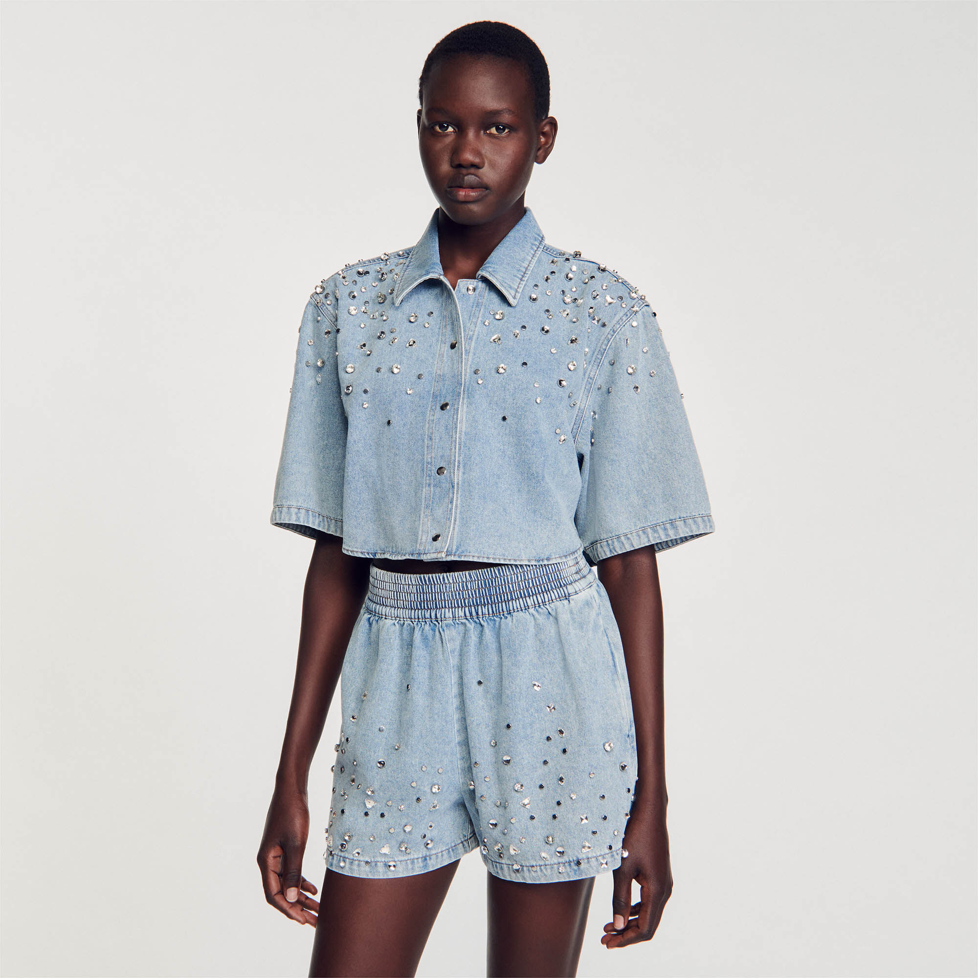 Wide leg store bermuda shorts