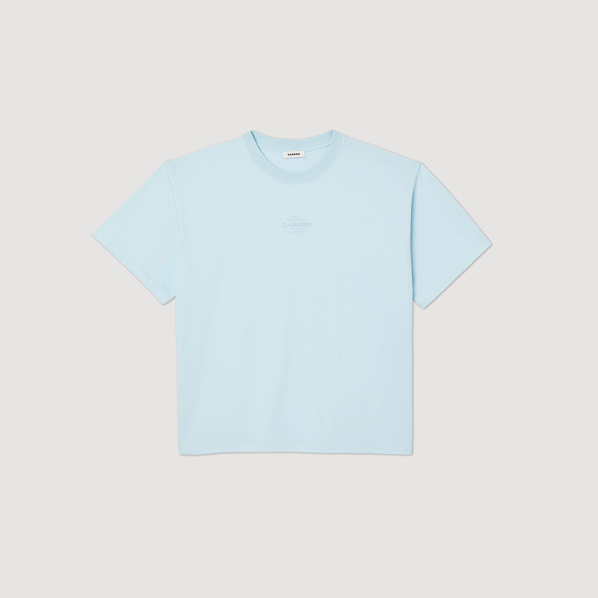 Tee shirt bleu clair homme on sale