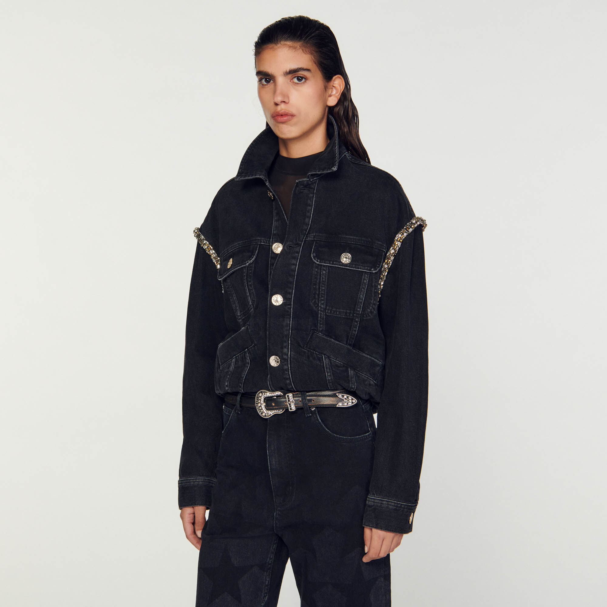Sandro ceinture femme top