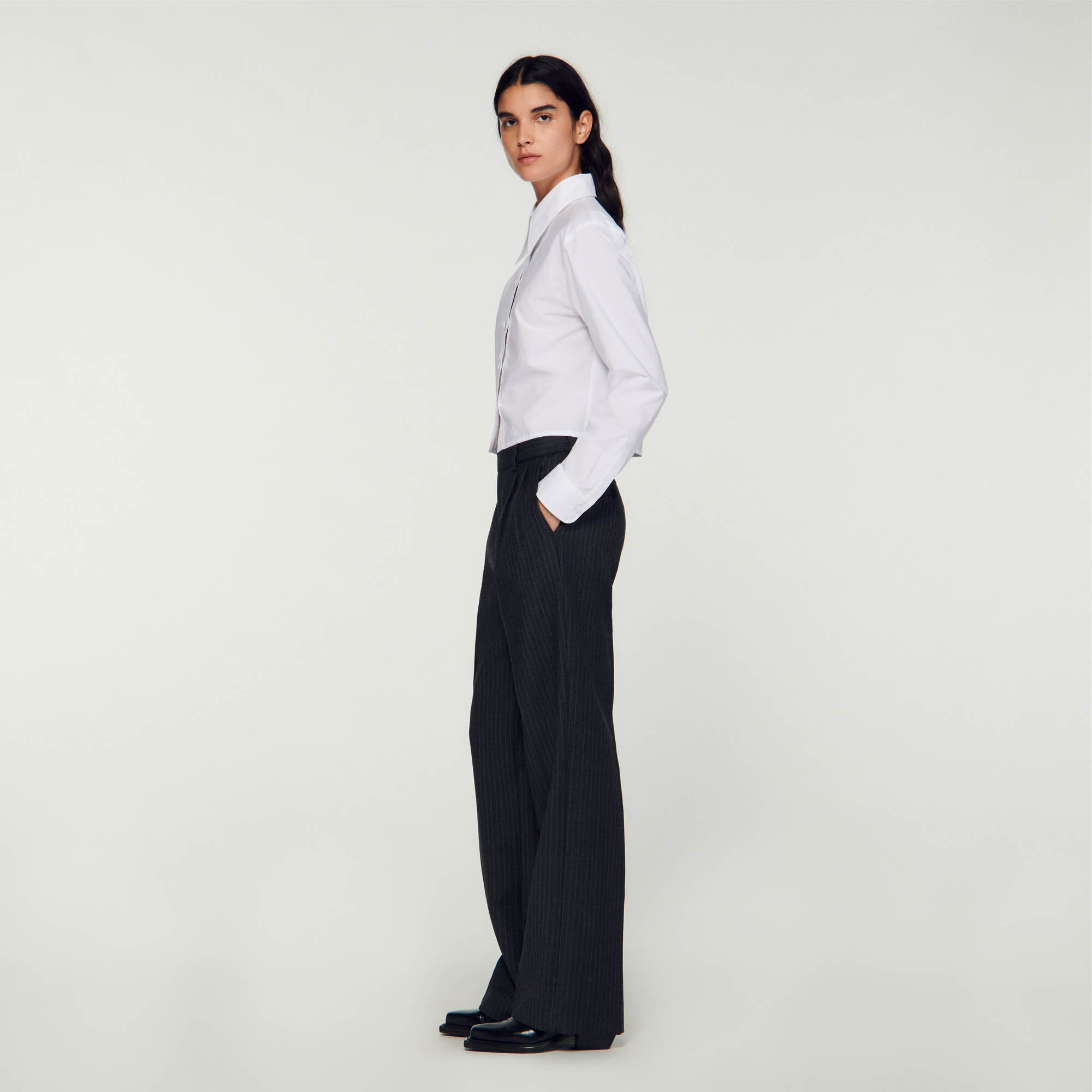 Tailored trouser | grey | Pants Women's | Ferragamo GB