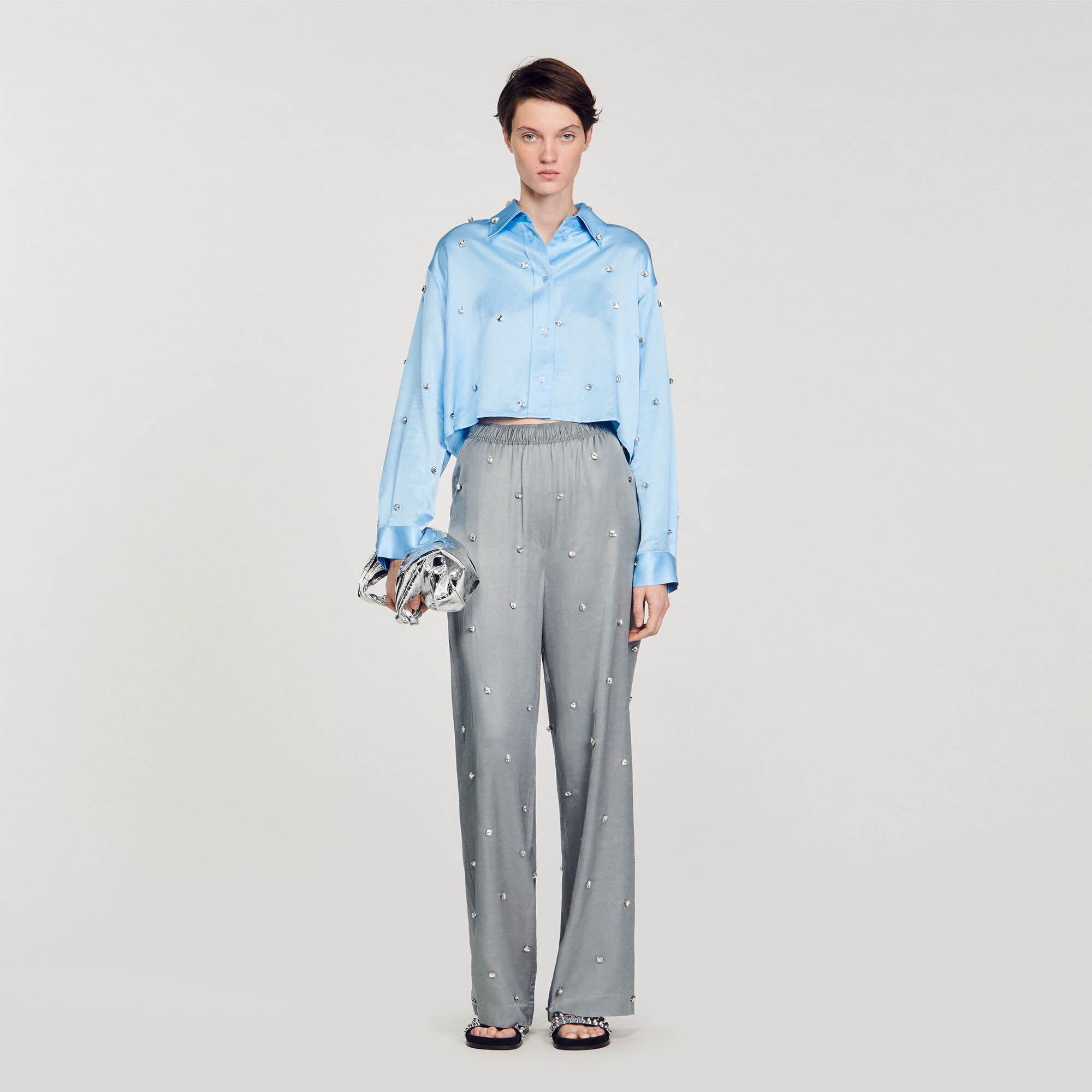 Women s trousers Leggings SANDRO
