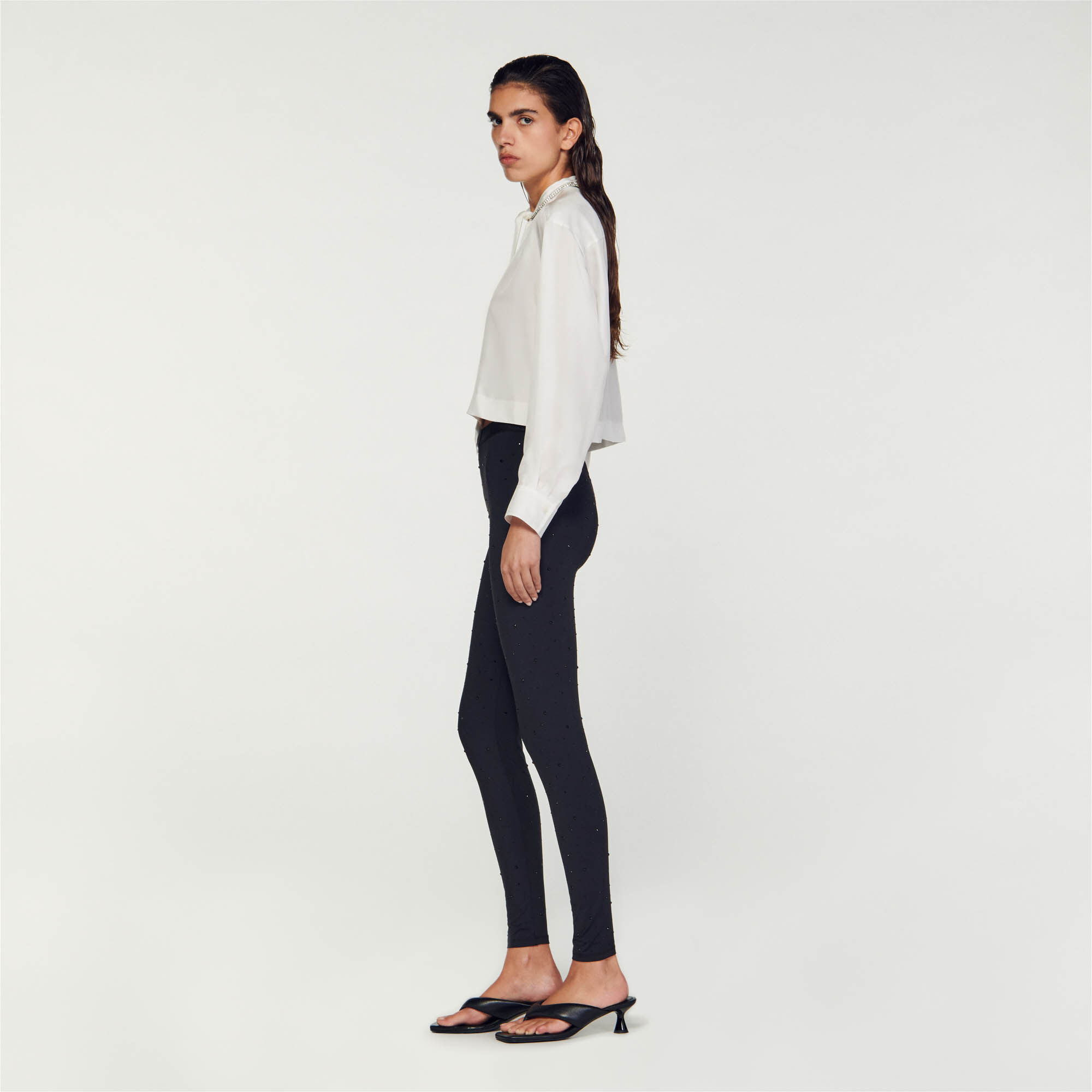 Rhinestone leggings Pants Sandro paris