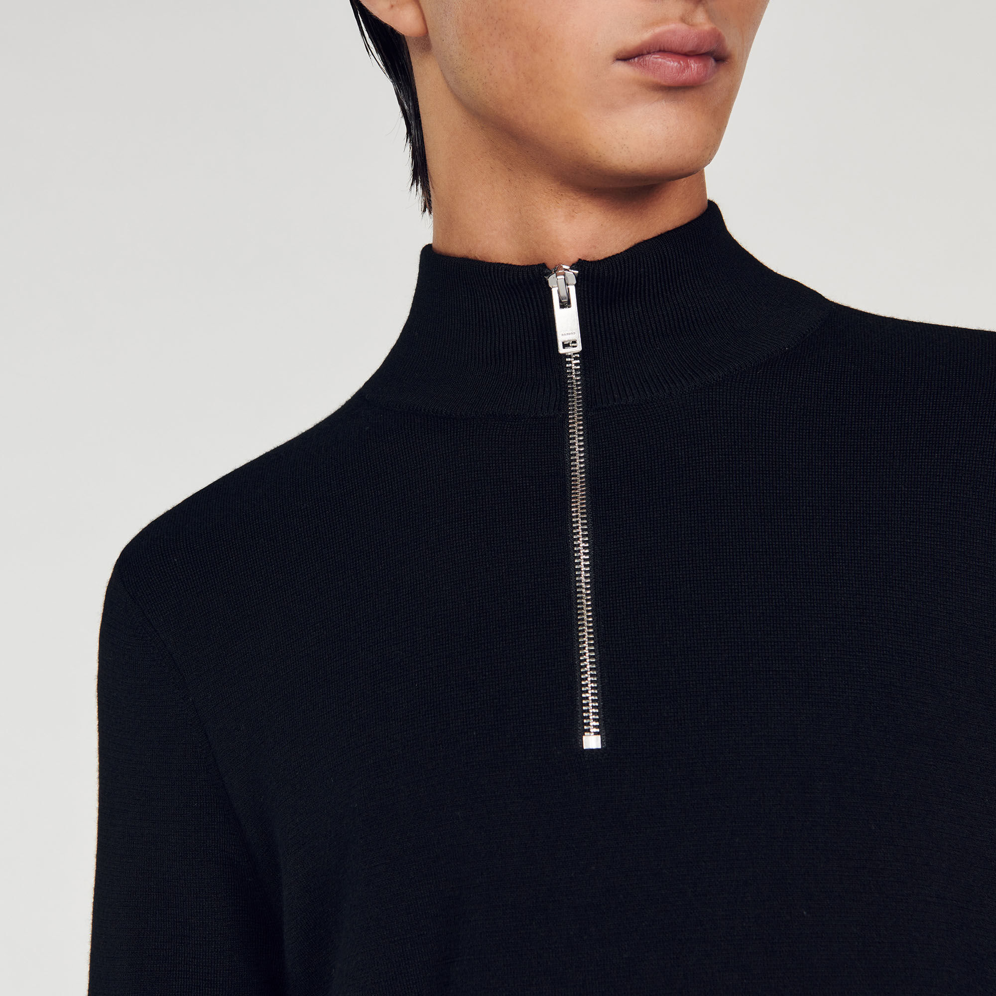 Mens black half zip outlet jumper
