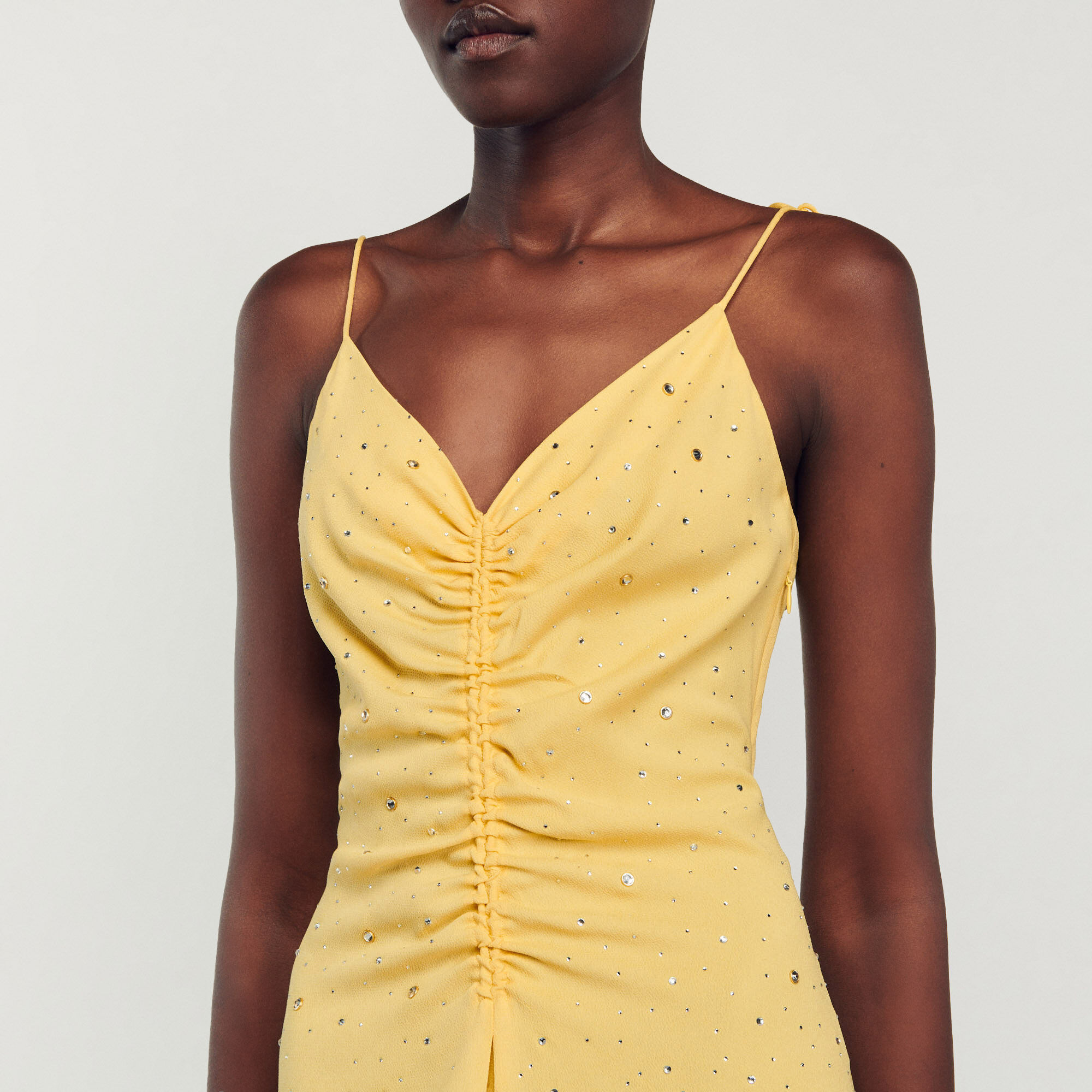 Sandro sale robe jaune