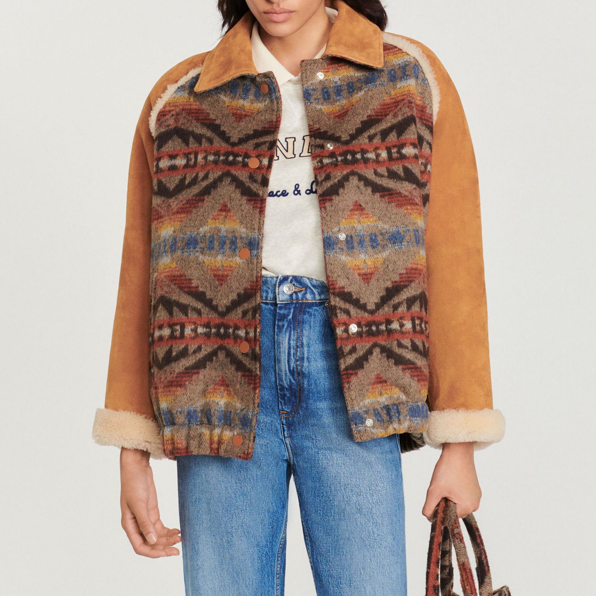 Sandro paris hotsell camel coat