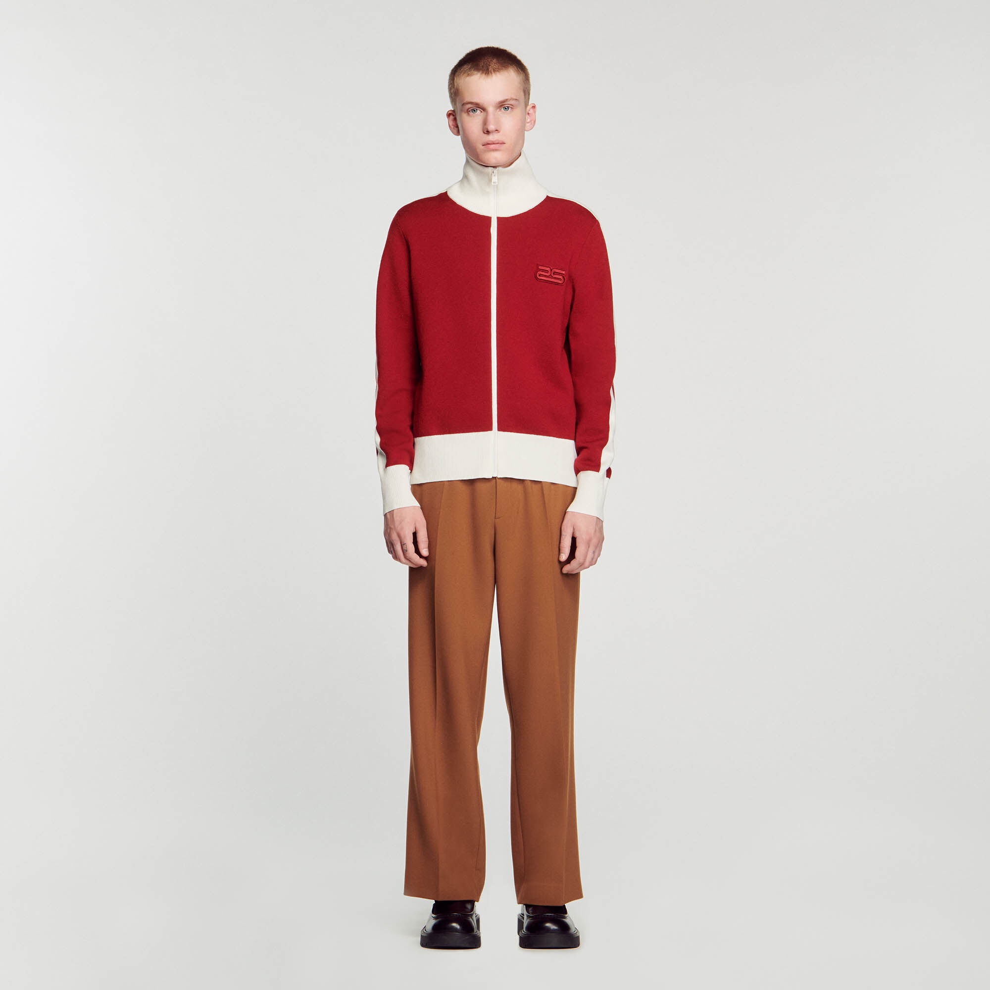 Sandro red sweater store