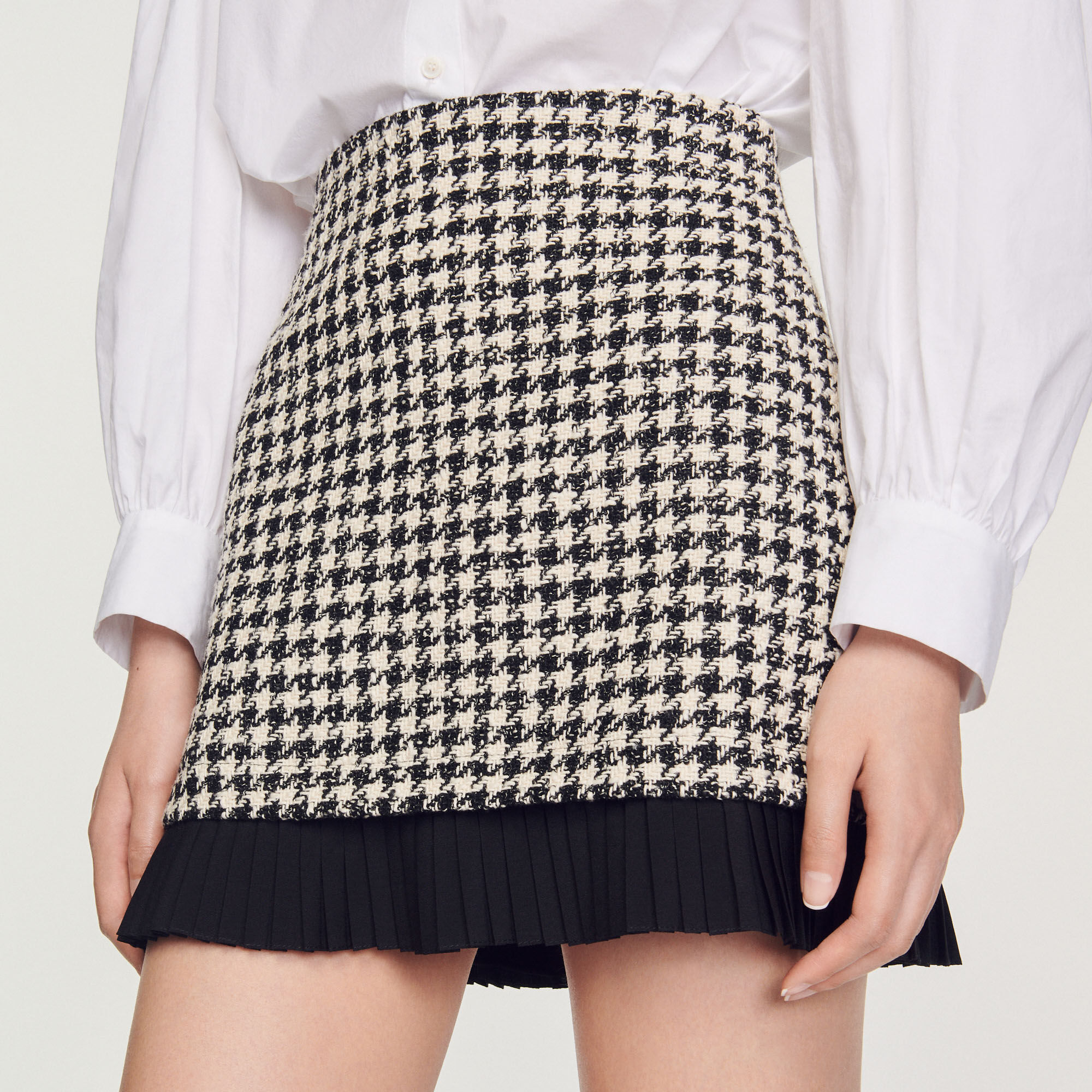 Tweed new arrivals houndstooth skirt