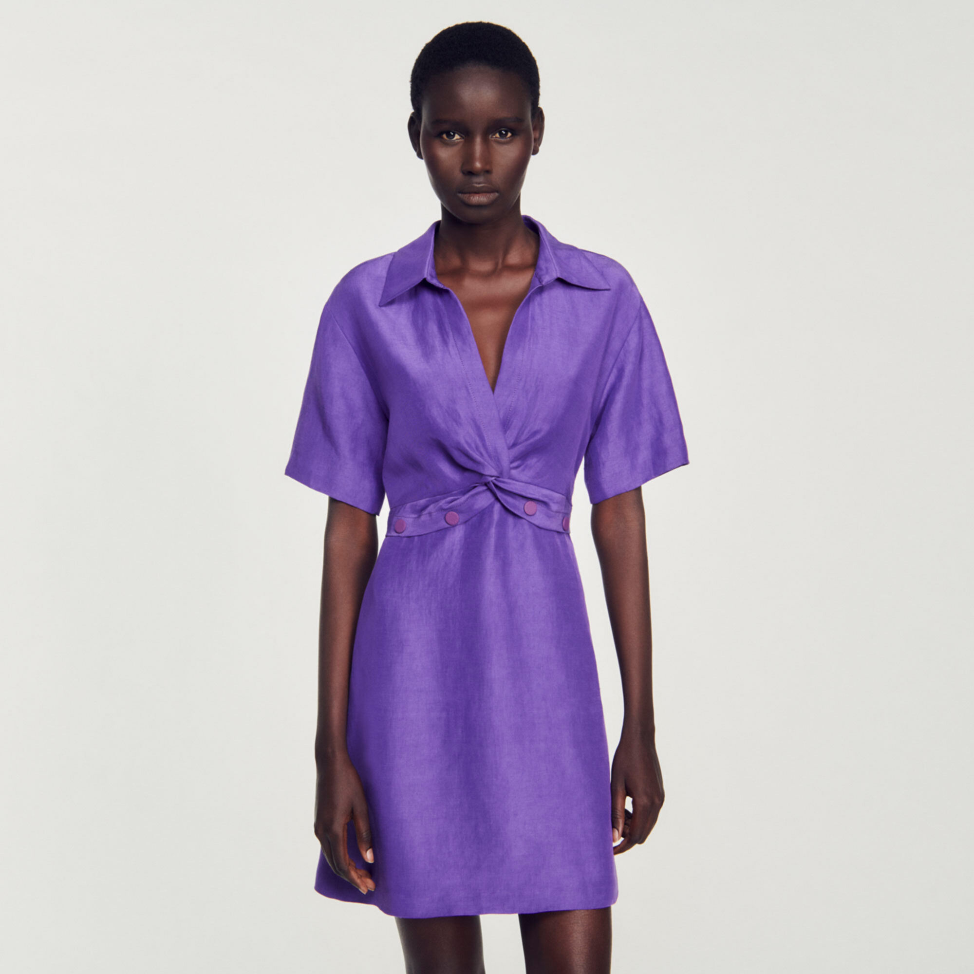 Sandro online purple dress