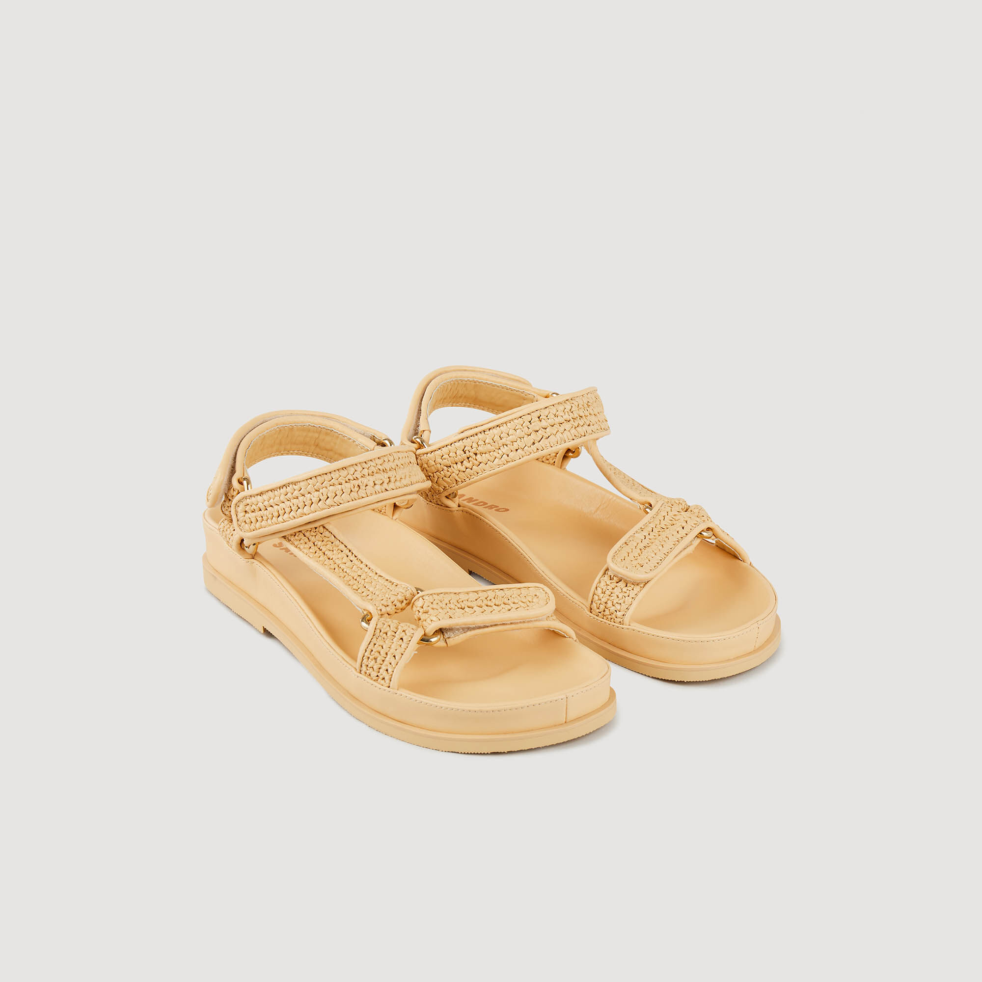 Flat raffia sandals All Shoes Sandro paris