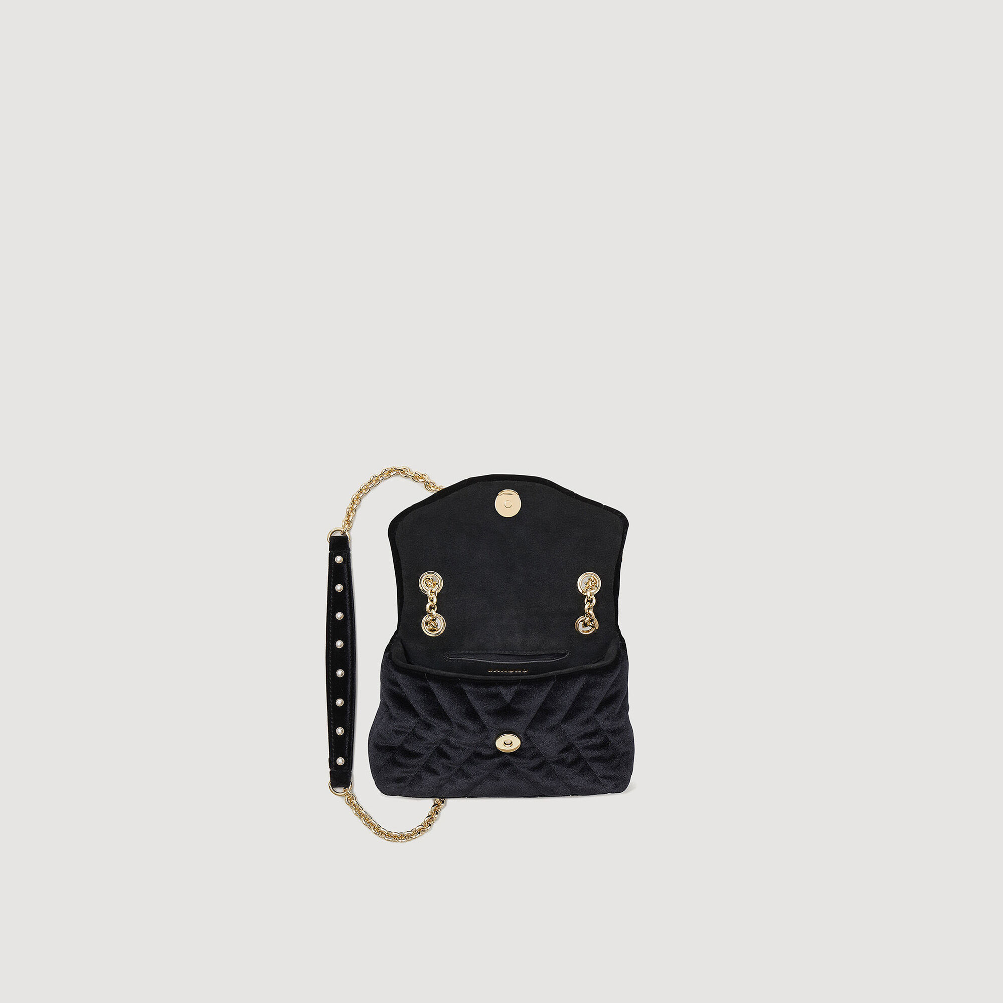 Mila quilted velvet bag