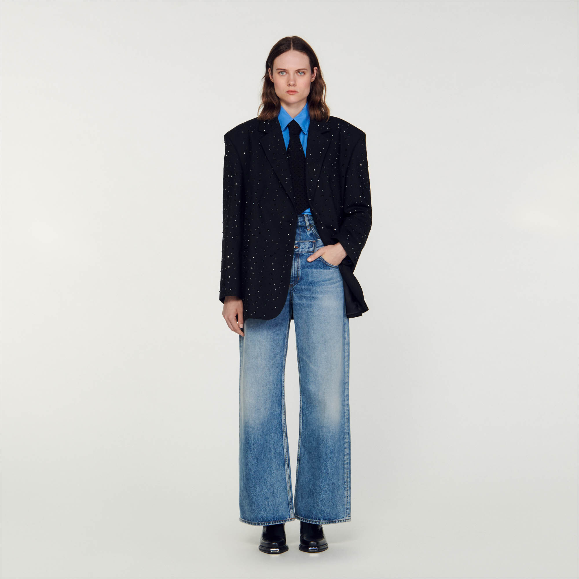 Sandro hotsell blue blazer