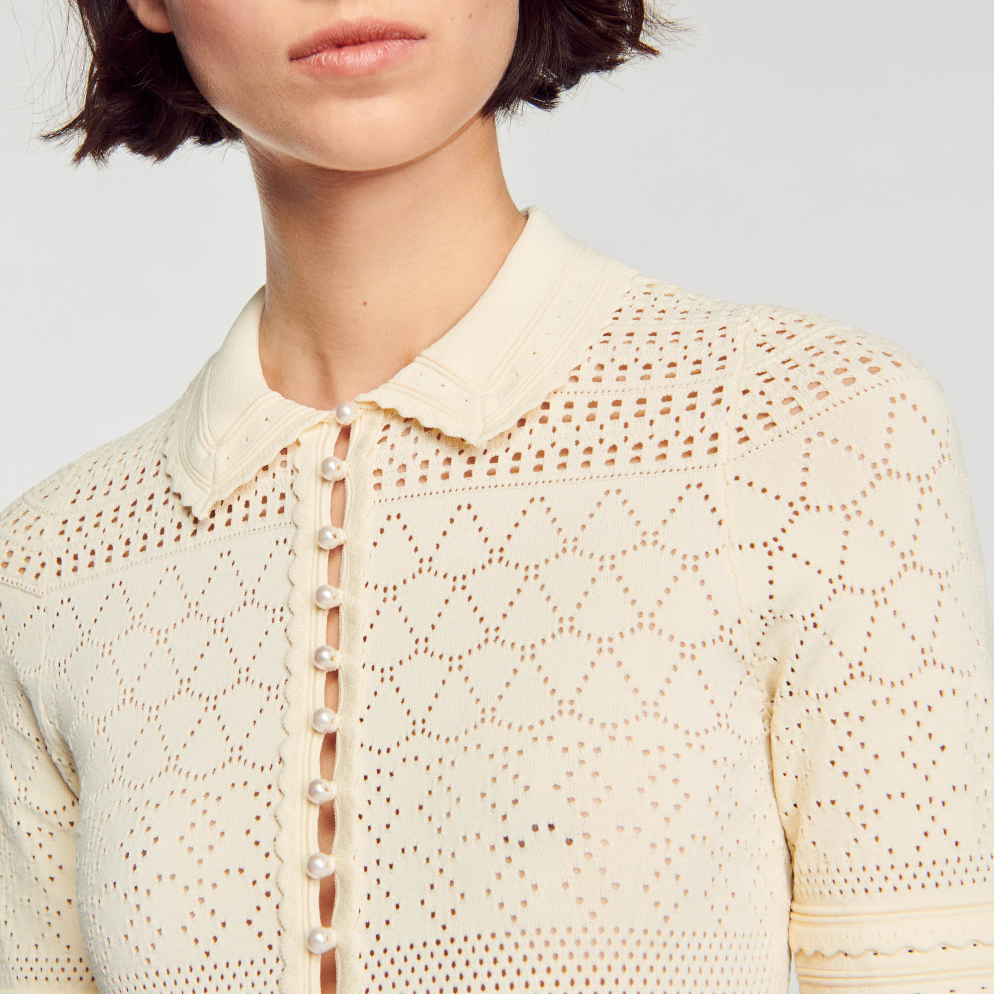 Robe clearance maille sandro