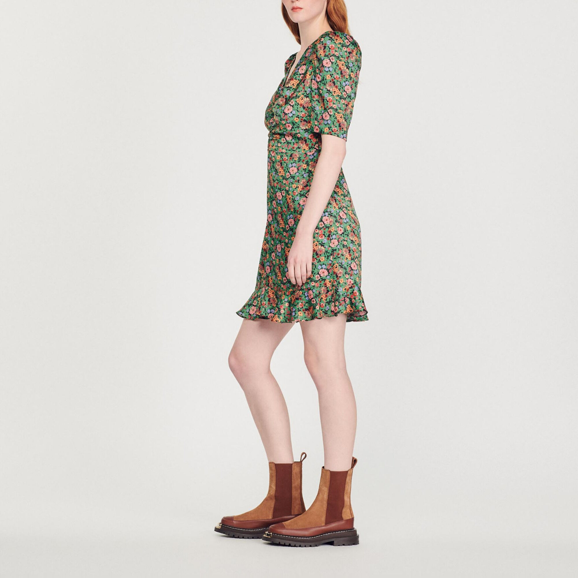 Sandro flower outlet dress