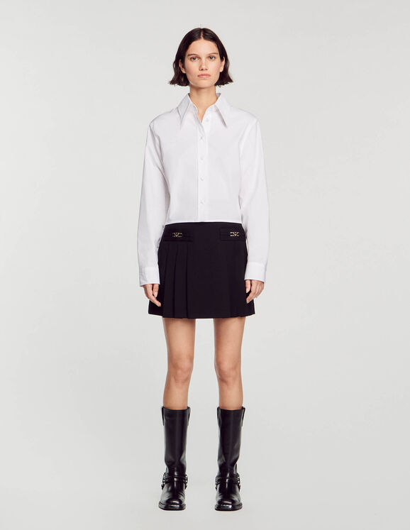 Monogram Denim Mini Wrap Skirt - Women - Ready-to-Wear