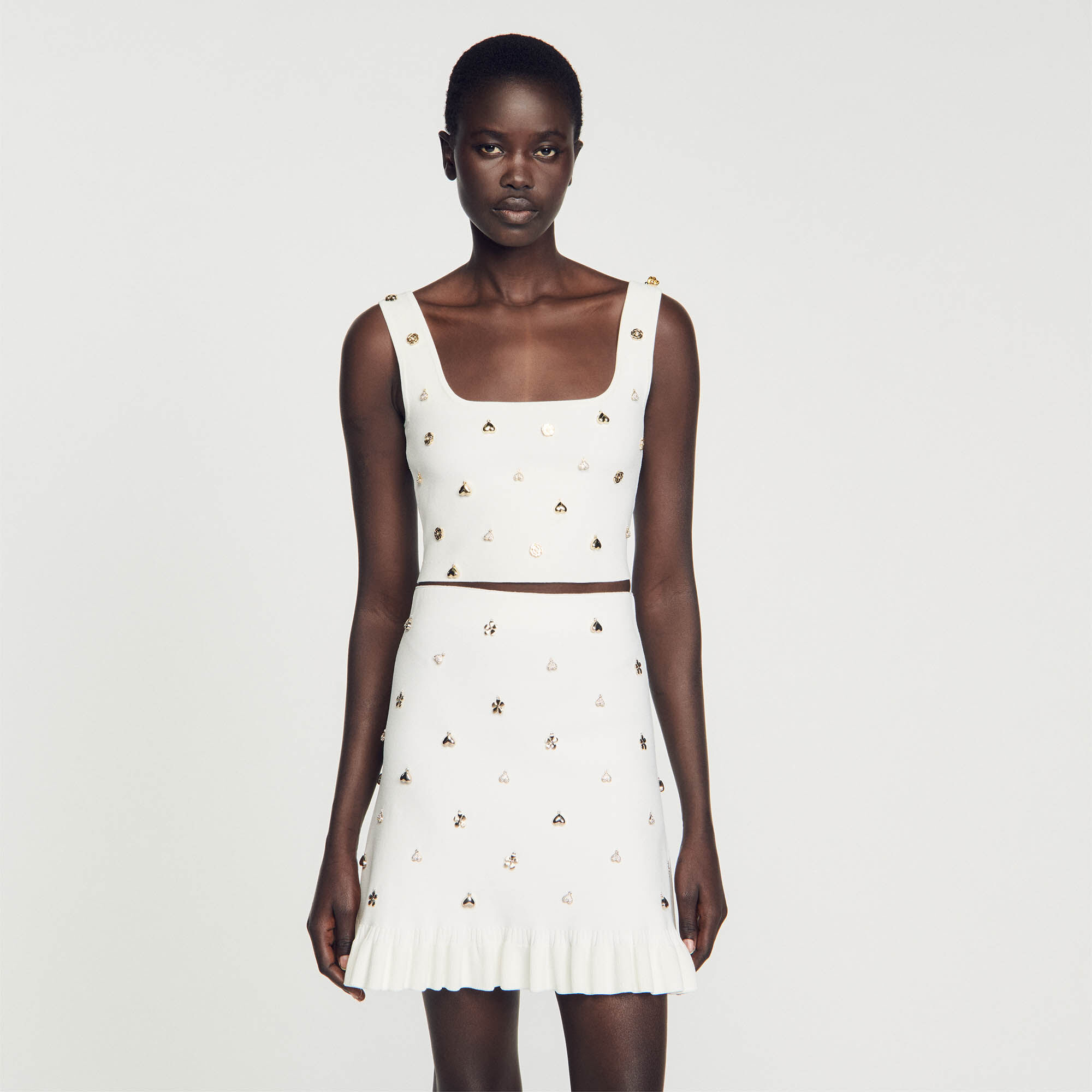 Polka dot deals knit skirt