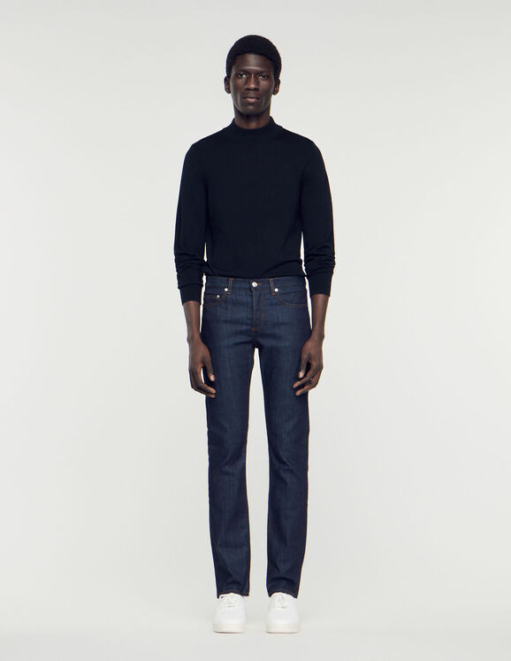 Waterless narrow cut jeans Raw-Denim Homme