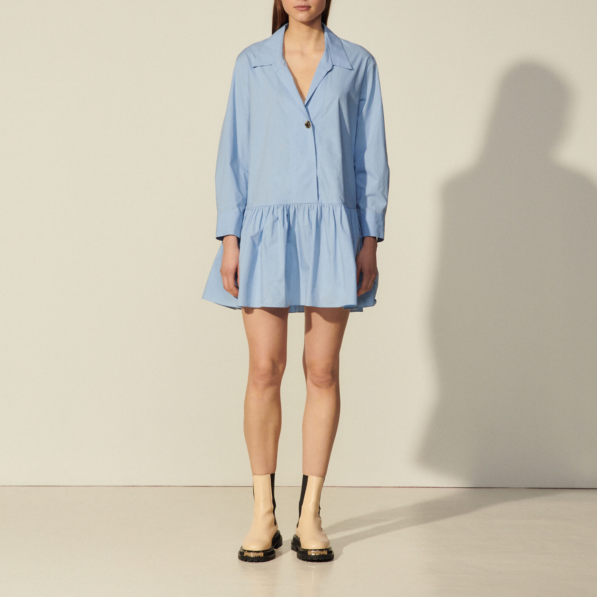 sandro shirt dress