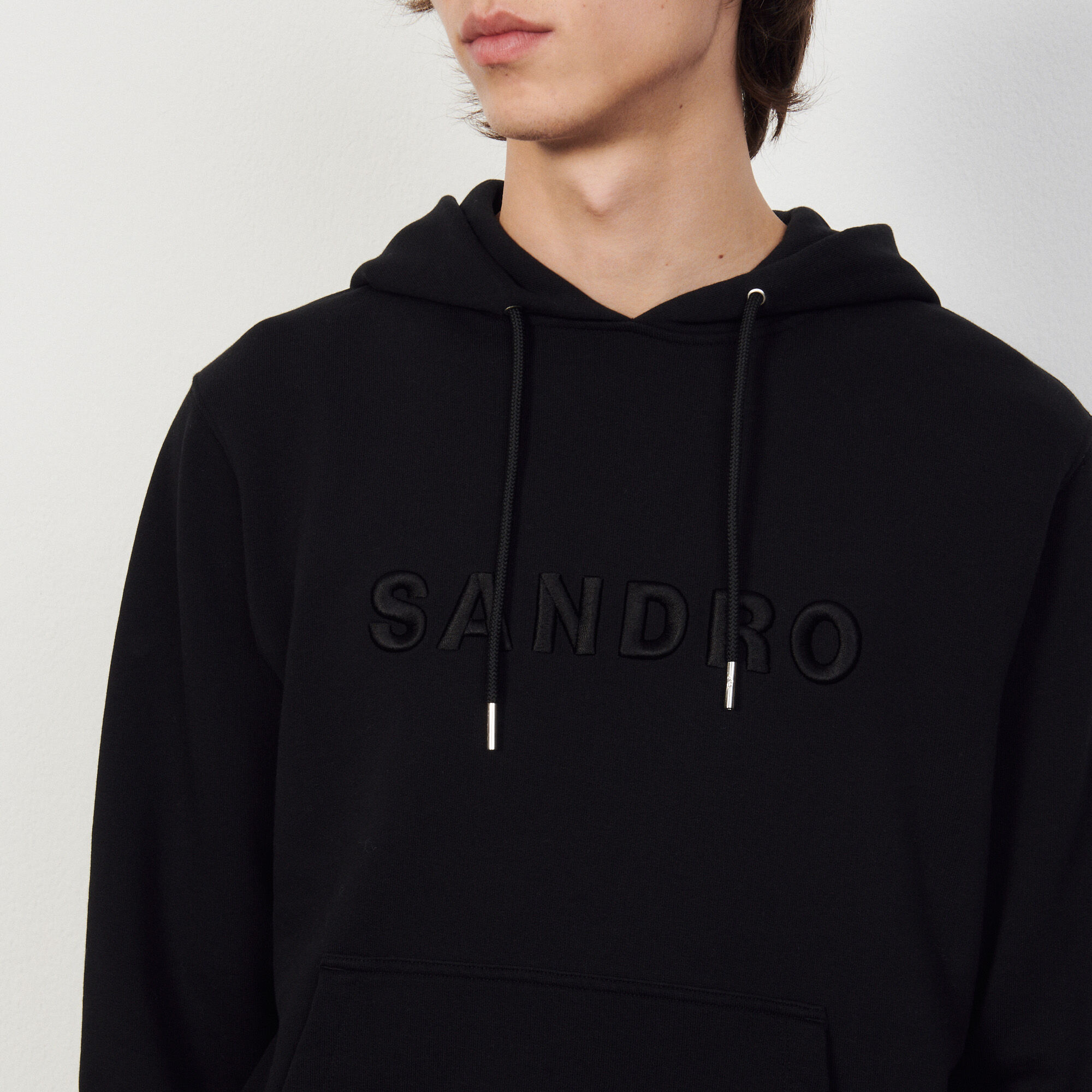 sandro black hoodie