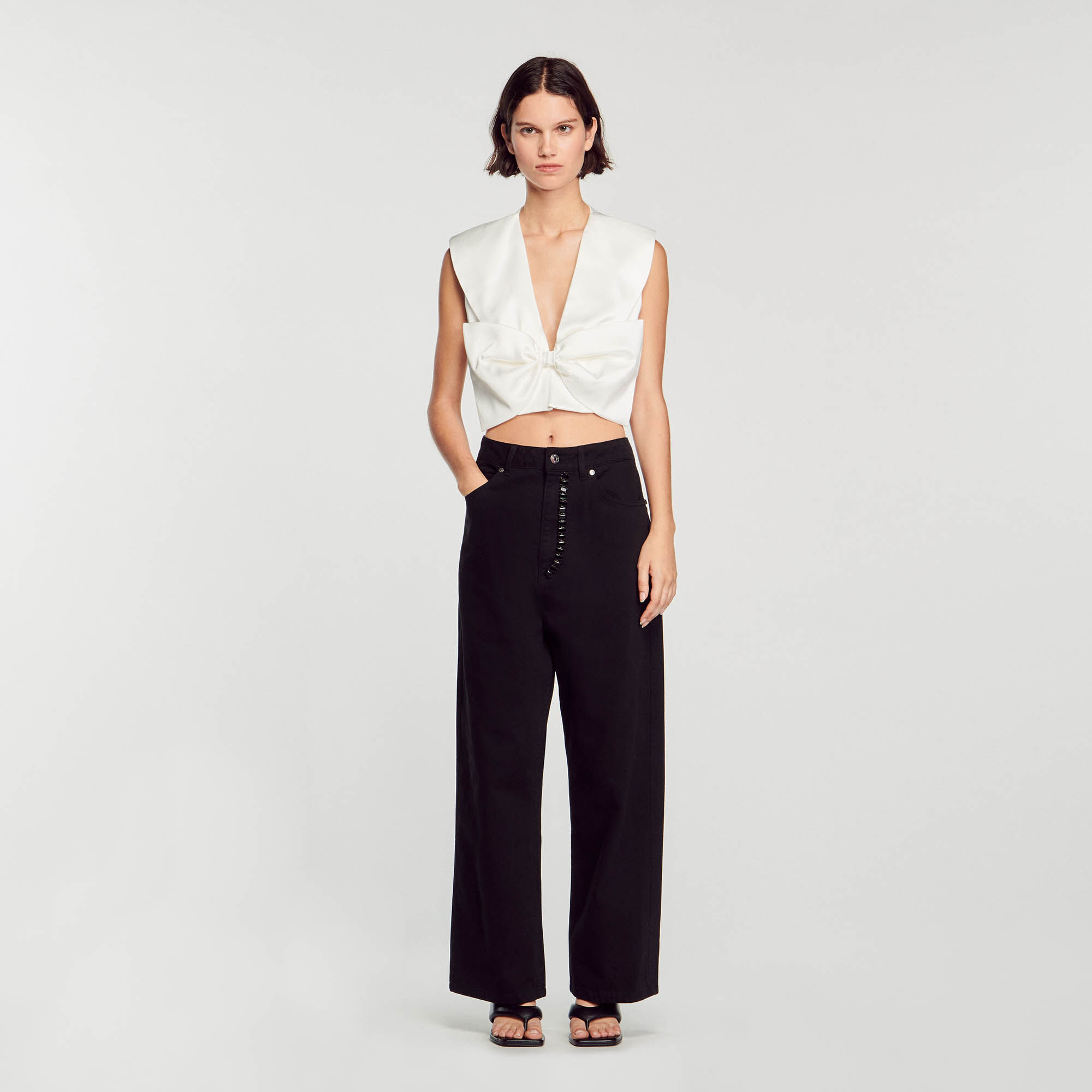 Jean wide hot sale leg femme