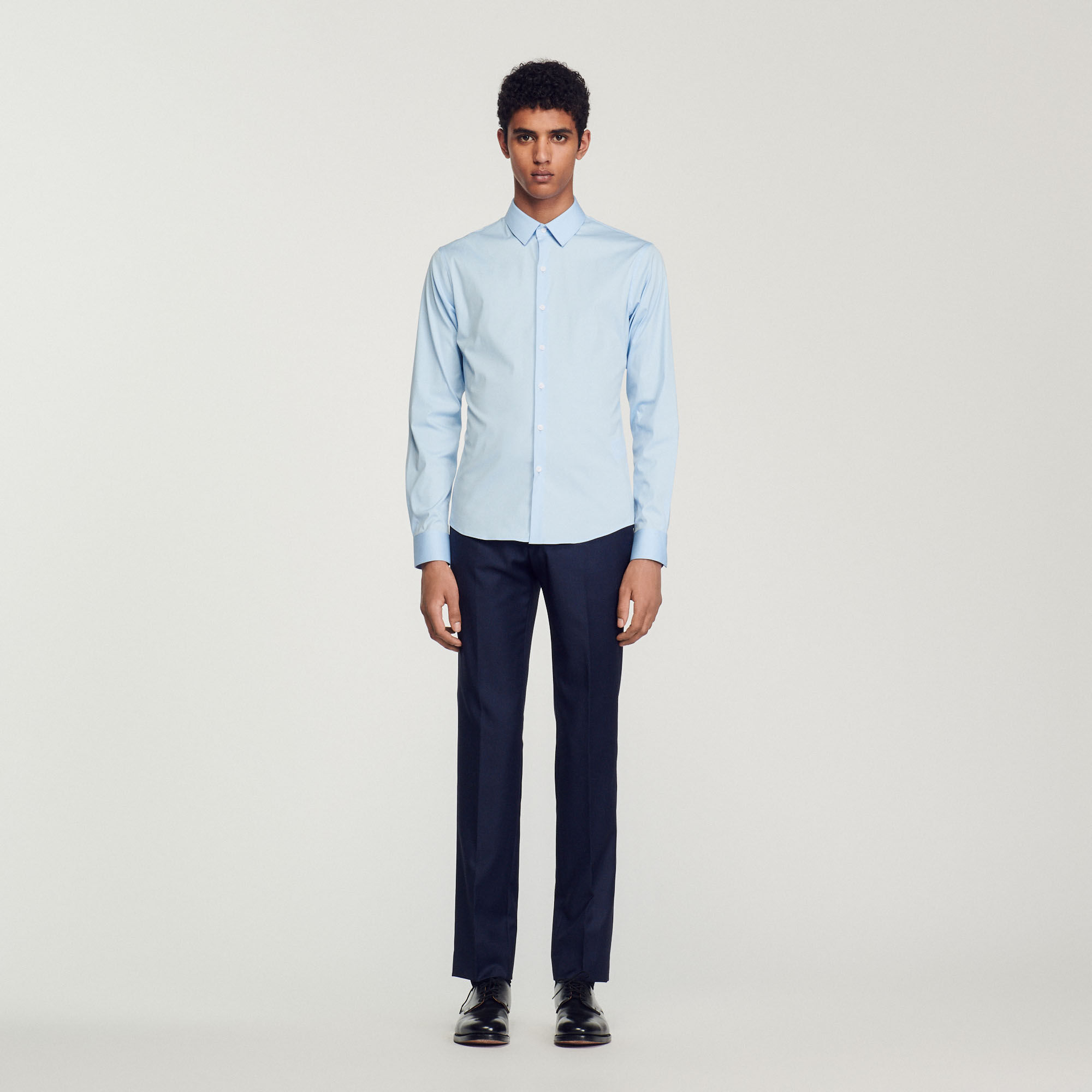 Chemise bleu sandro femme outlet
