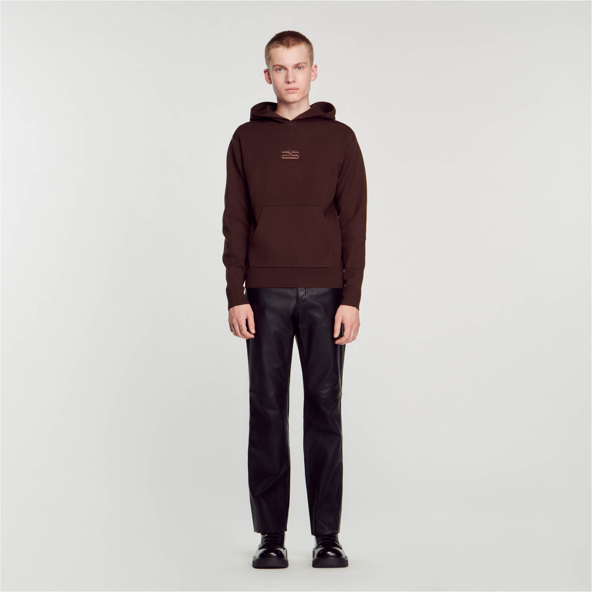 Knit hoodie