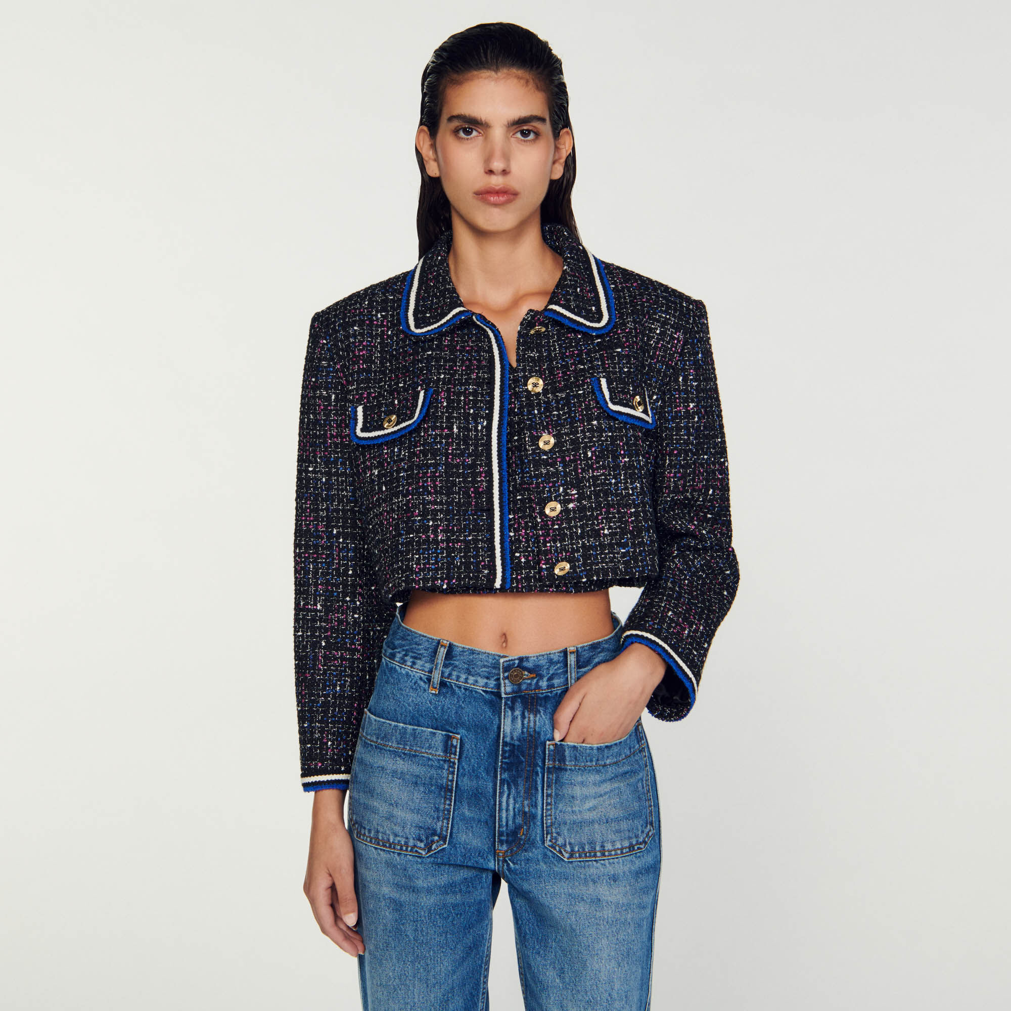 Veste tweed sale sandro