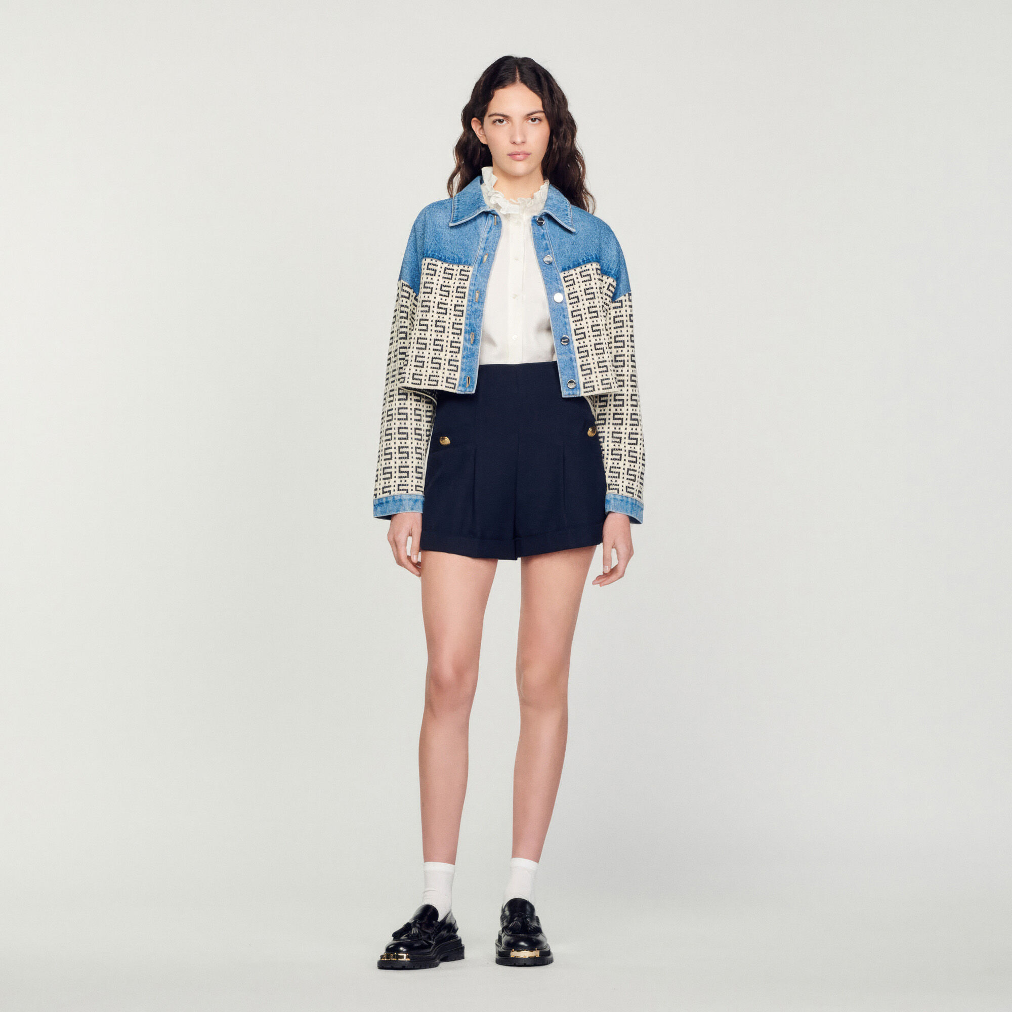 Jupe short sandro sales