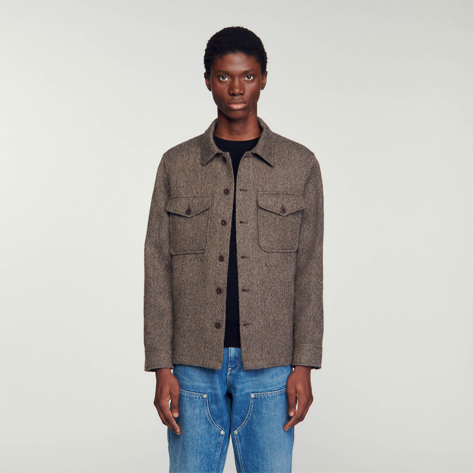 Chemise top sandro homme