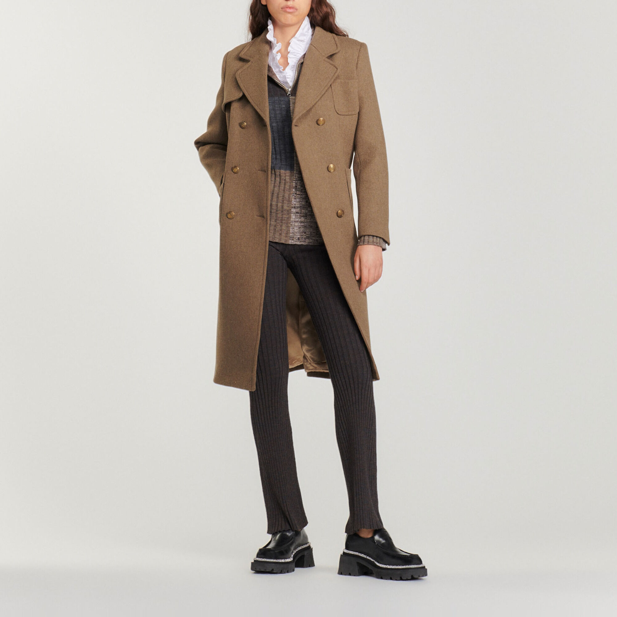 Manteau sandro outlet clearance