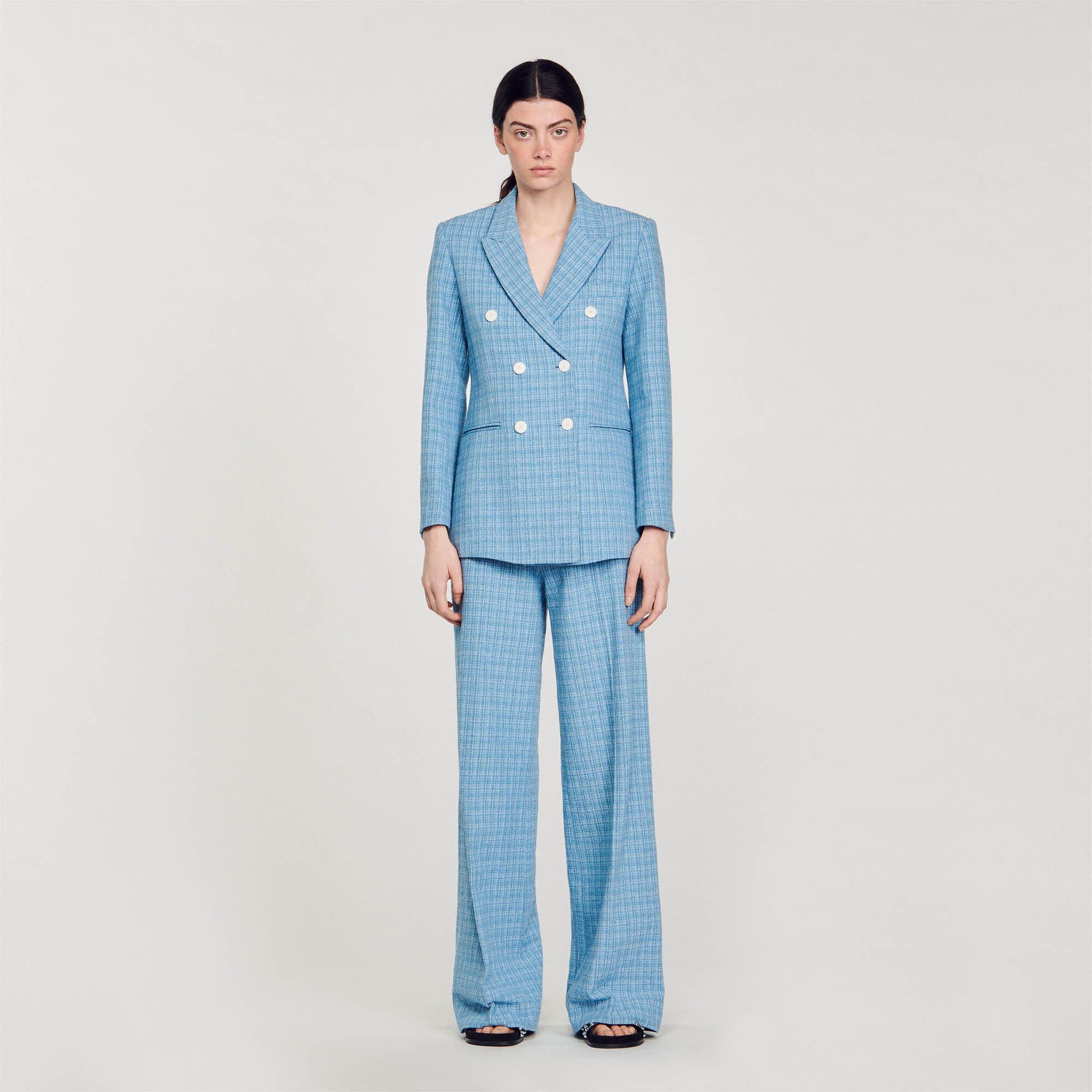 Sandro veste tweed sales