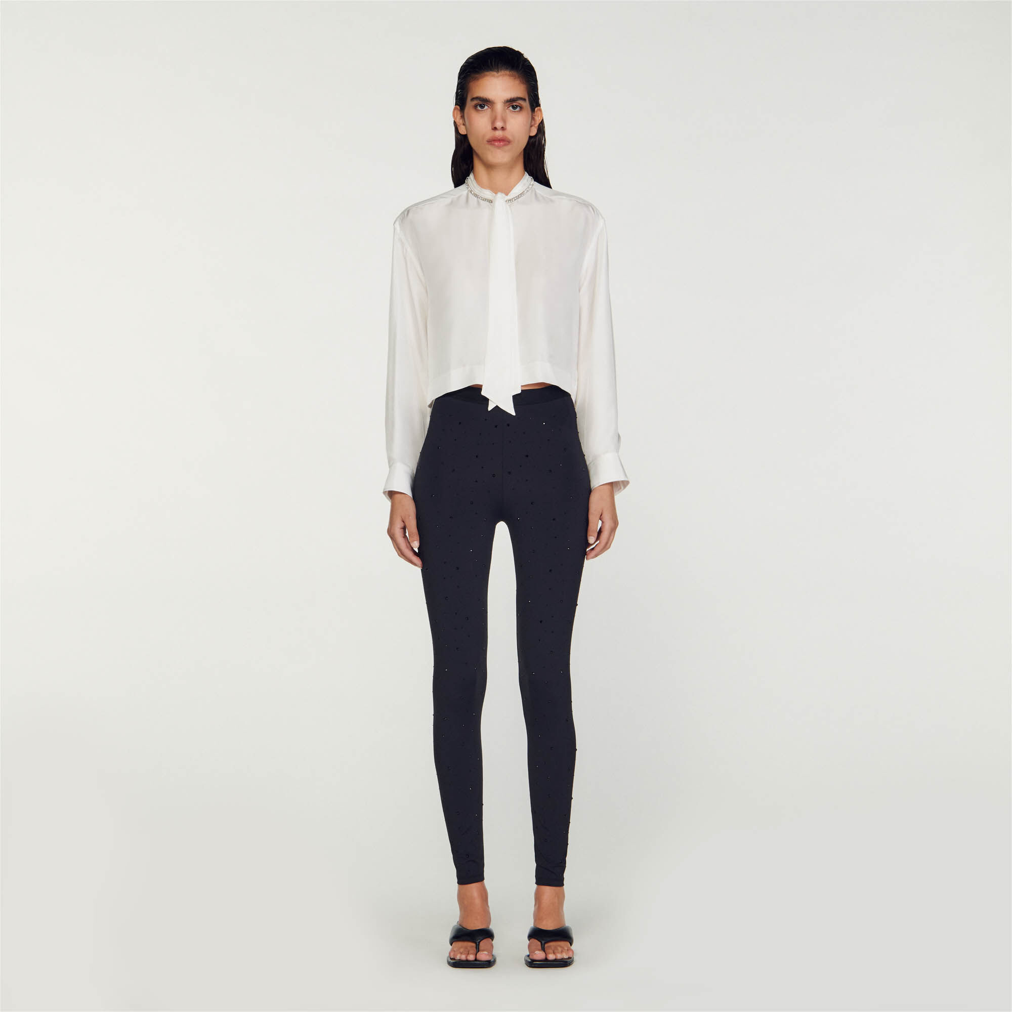 Rhinestone leggings Pants Sandro paris