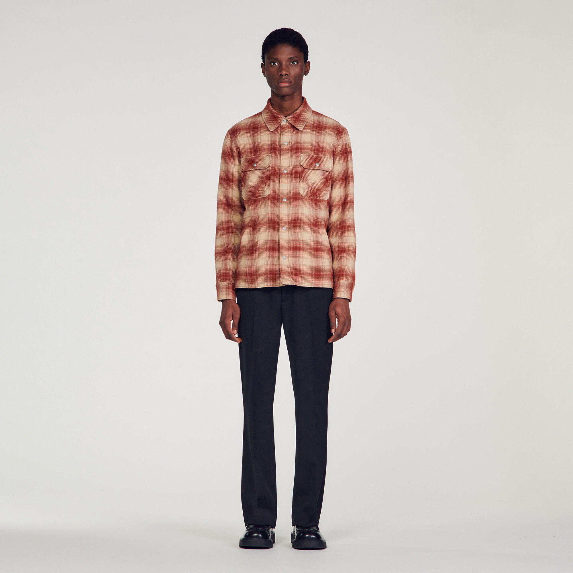 Red check clearance jacket