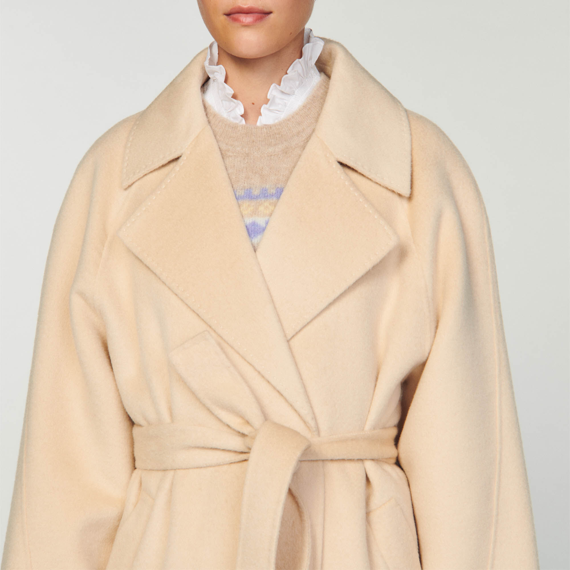 Trench coat top sandro femme