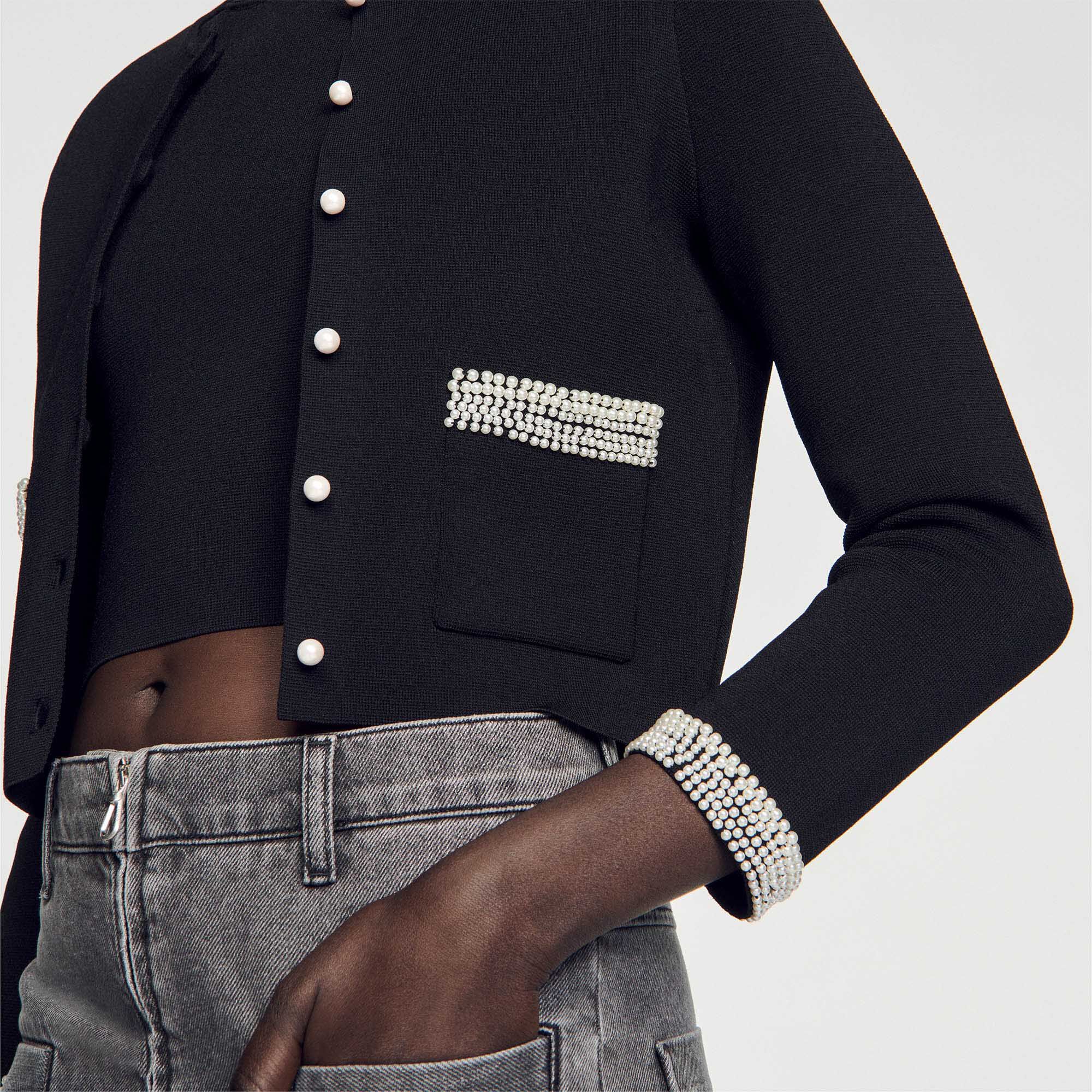 Beaded cardigan More Responsible Sandro paris