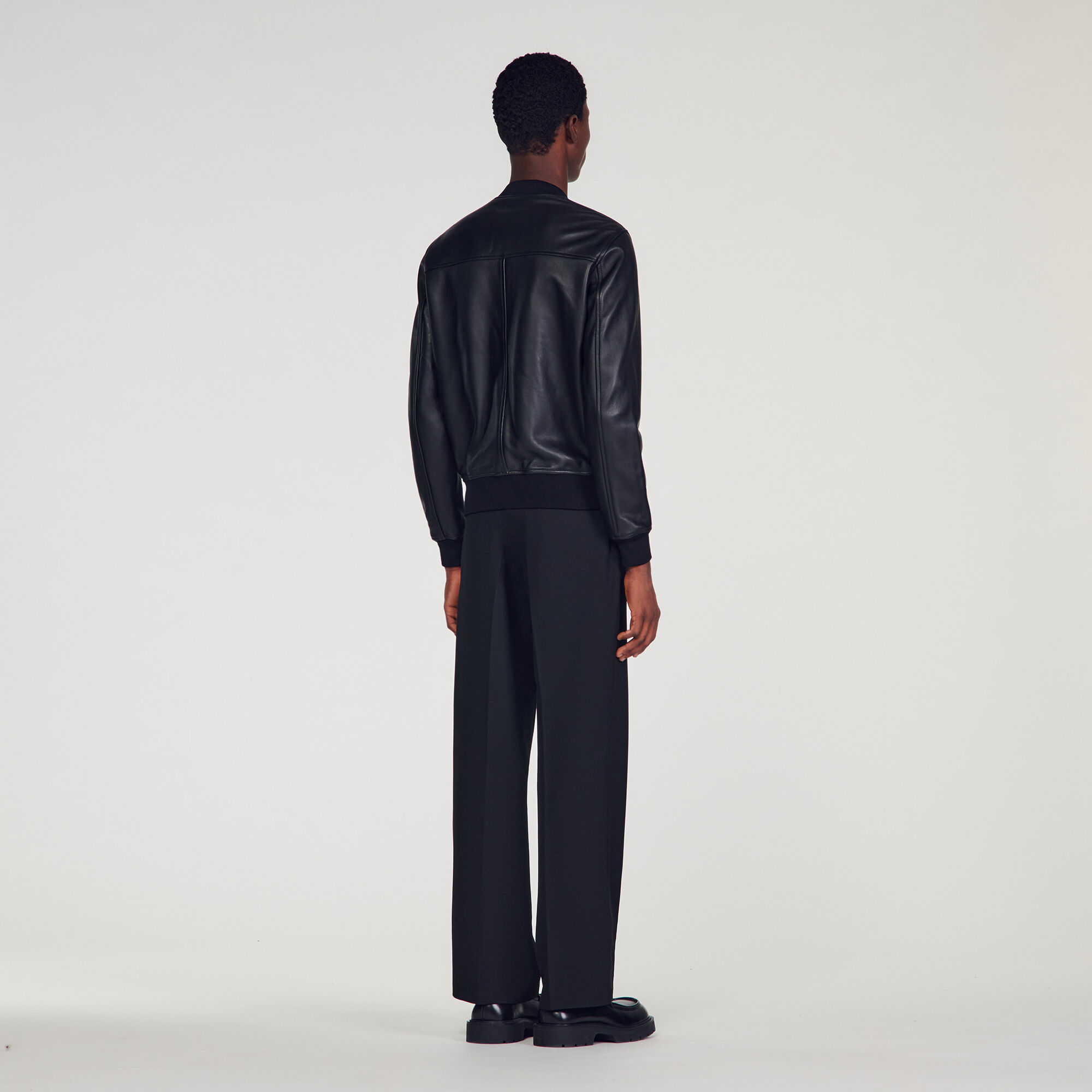 Sandro sales leather jackets