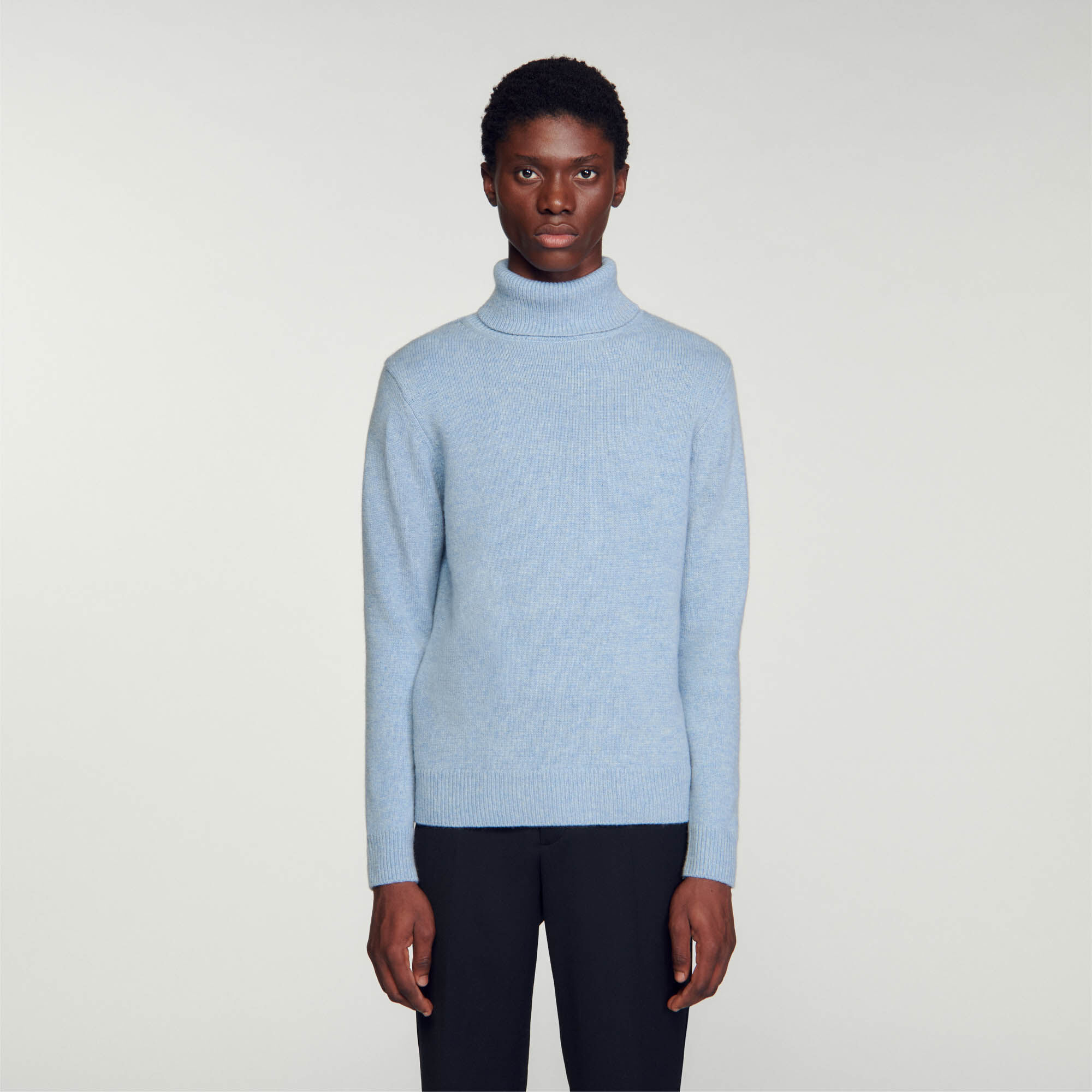Wool and cashmere turtleneck jumper