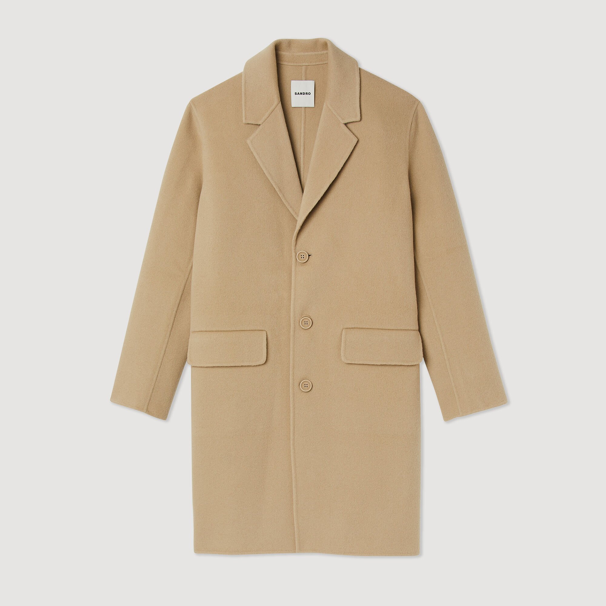 Manteau beige sandro deals