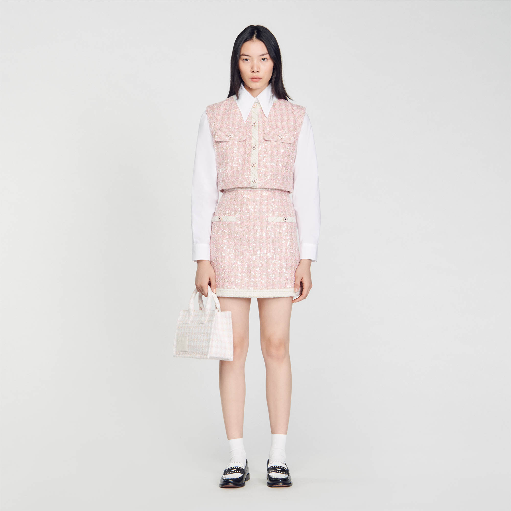 Jupe tweed sandro store