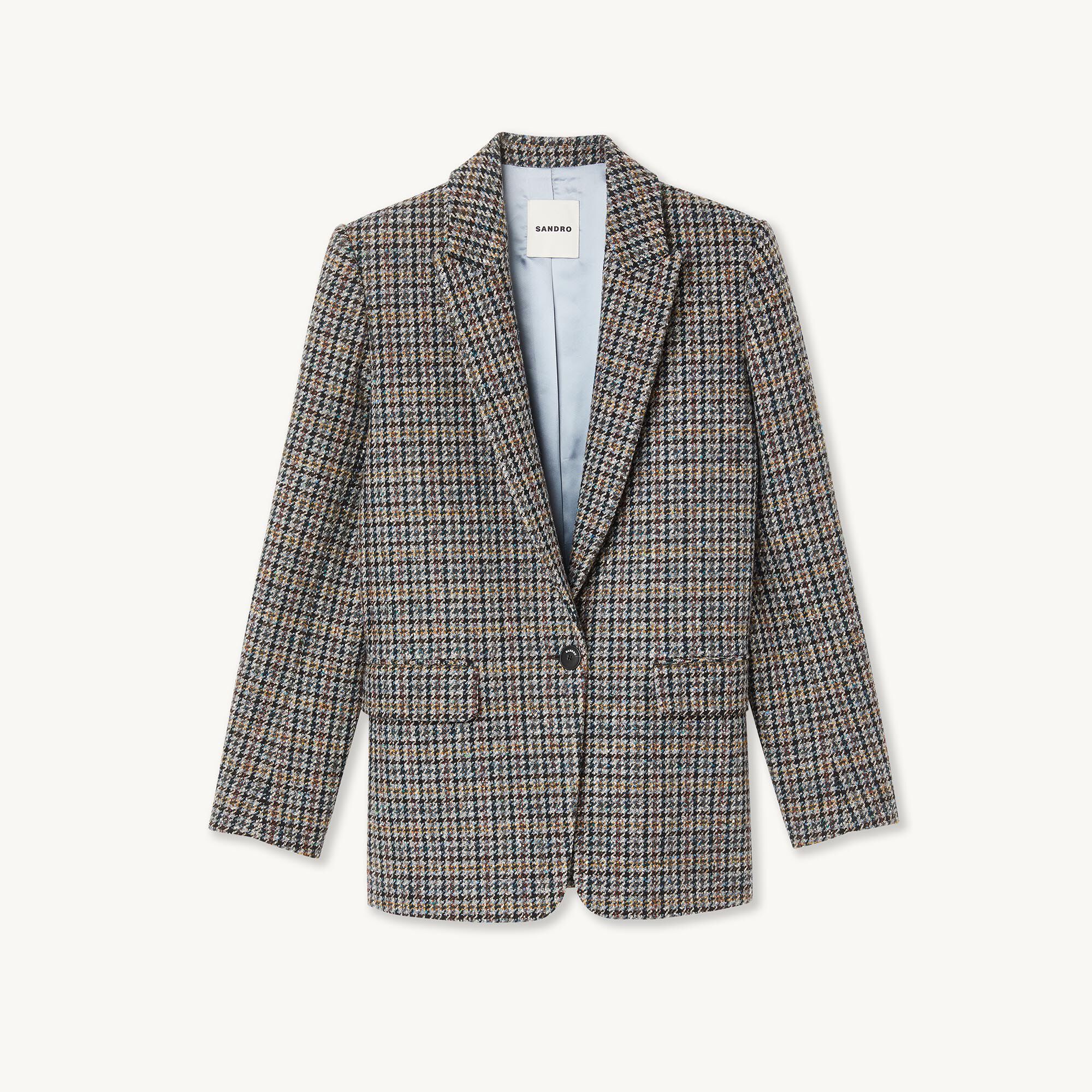 Sandro online check blazer