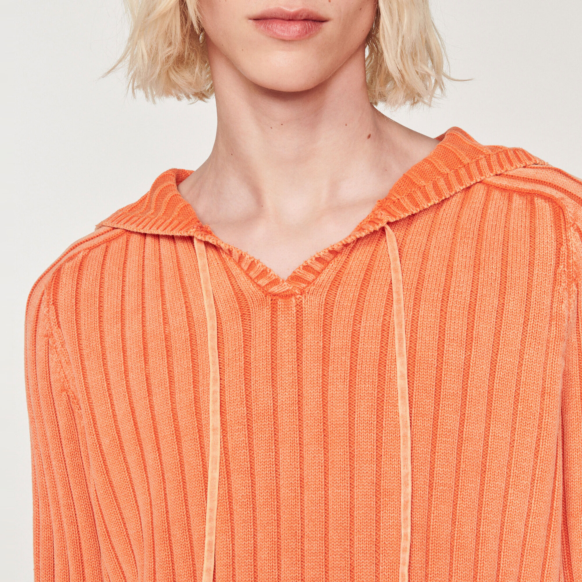Sandro orange hoodie outlet