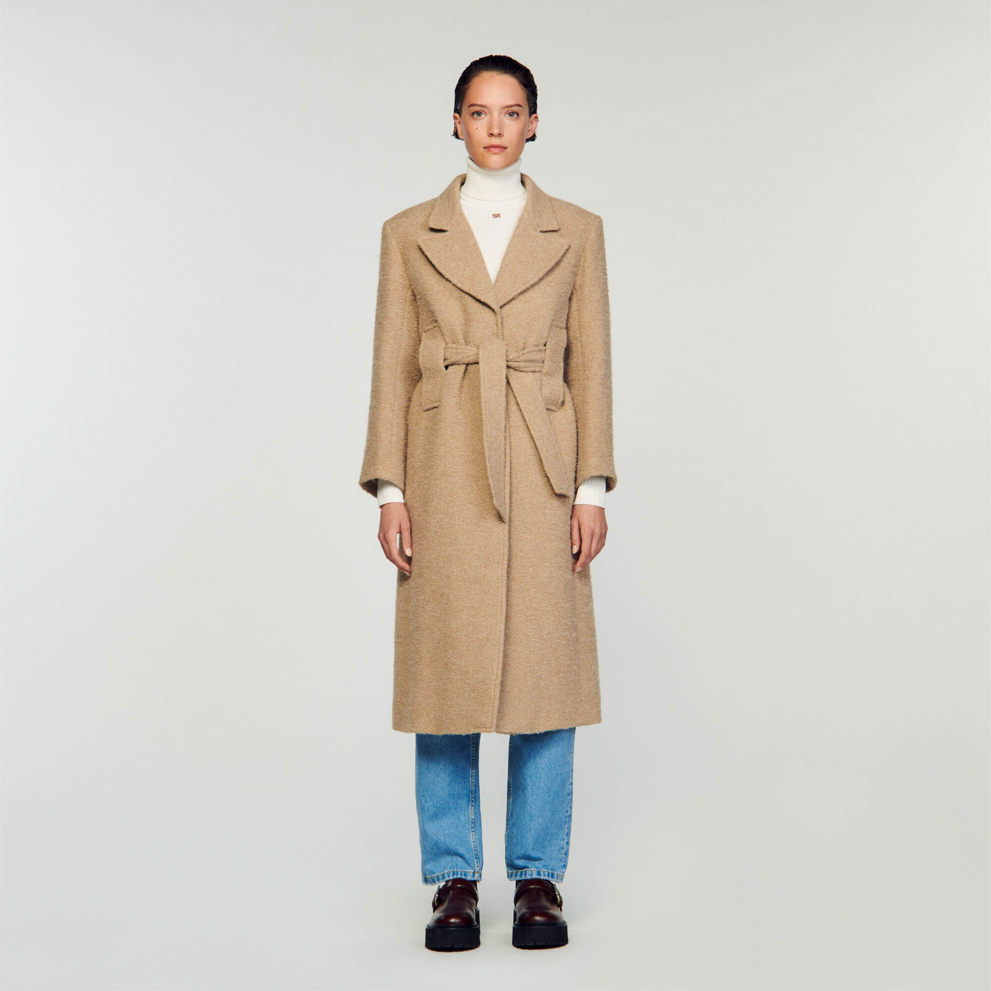 Manteau deals long sandro