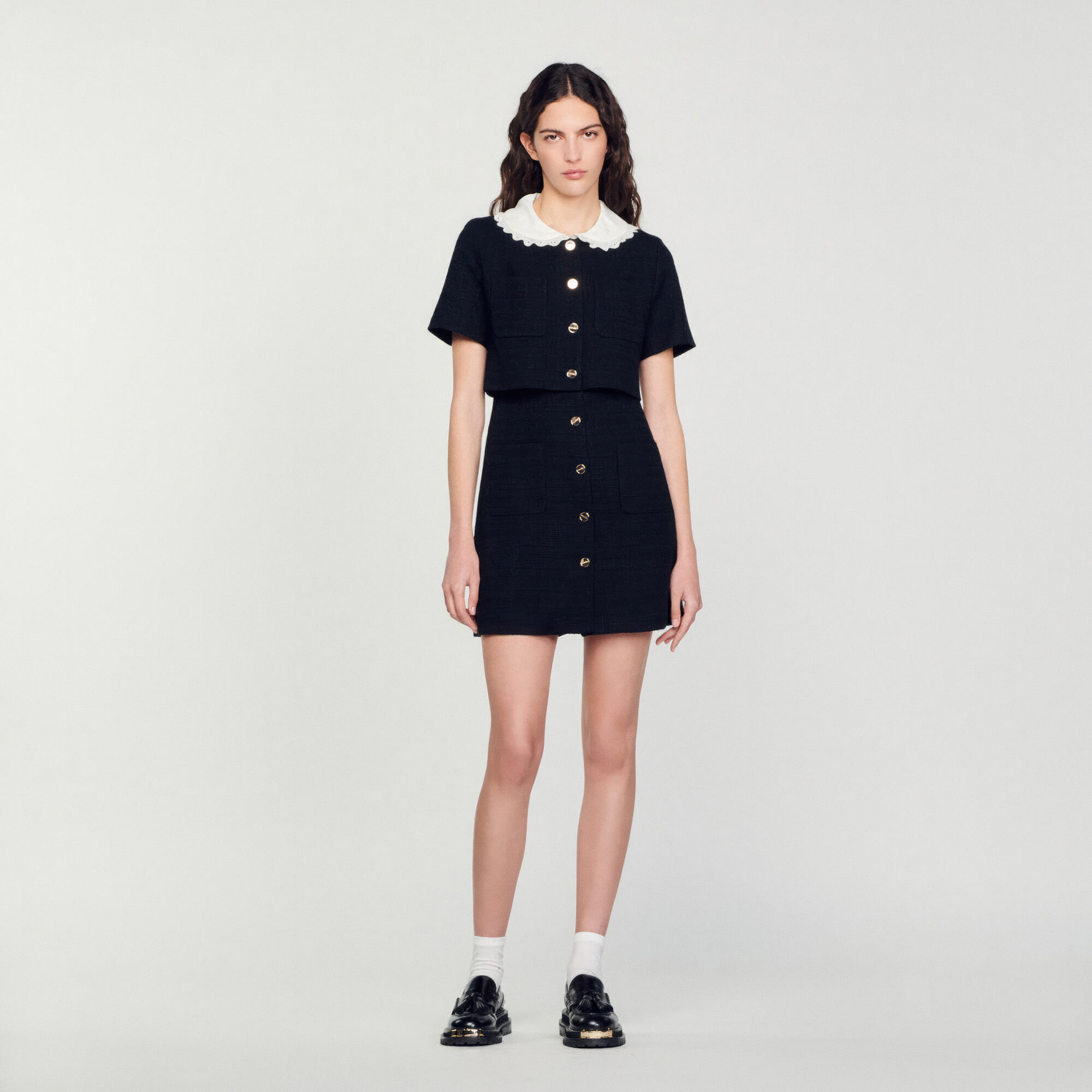 Short tweed dress Dresses Sandro paris