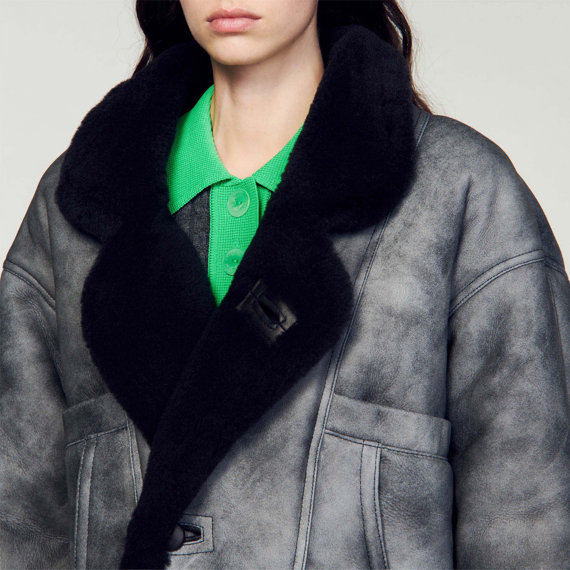Shearling coat