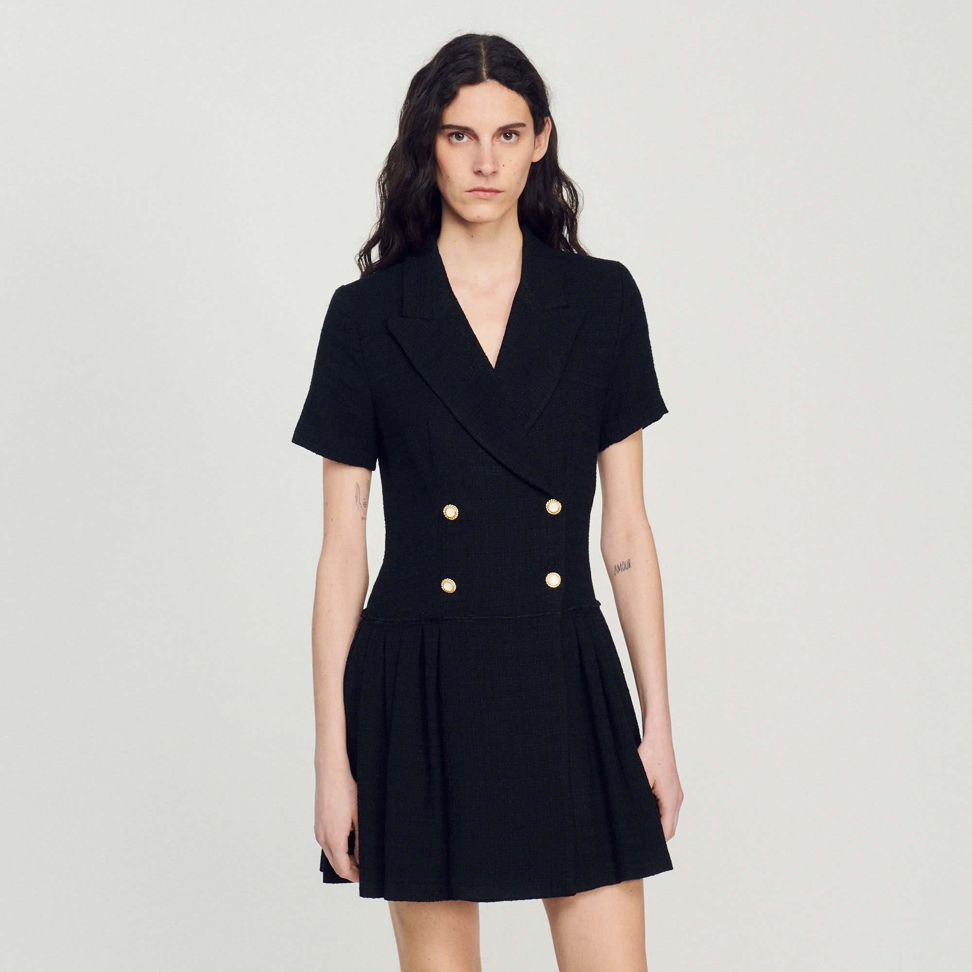Short dress outlet with coat