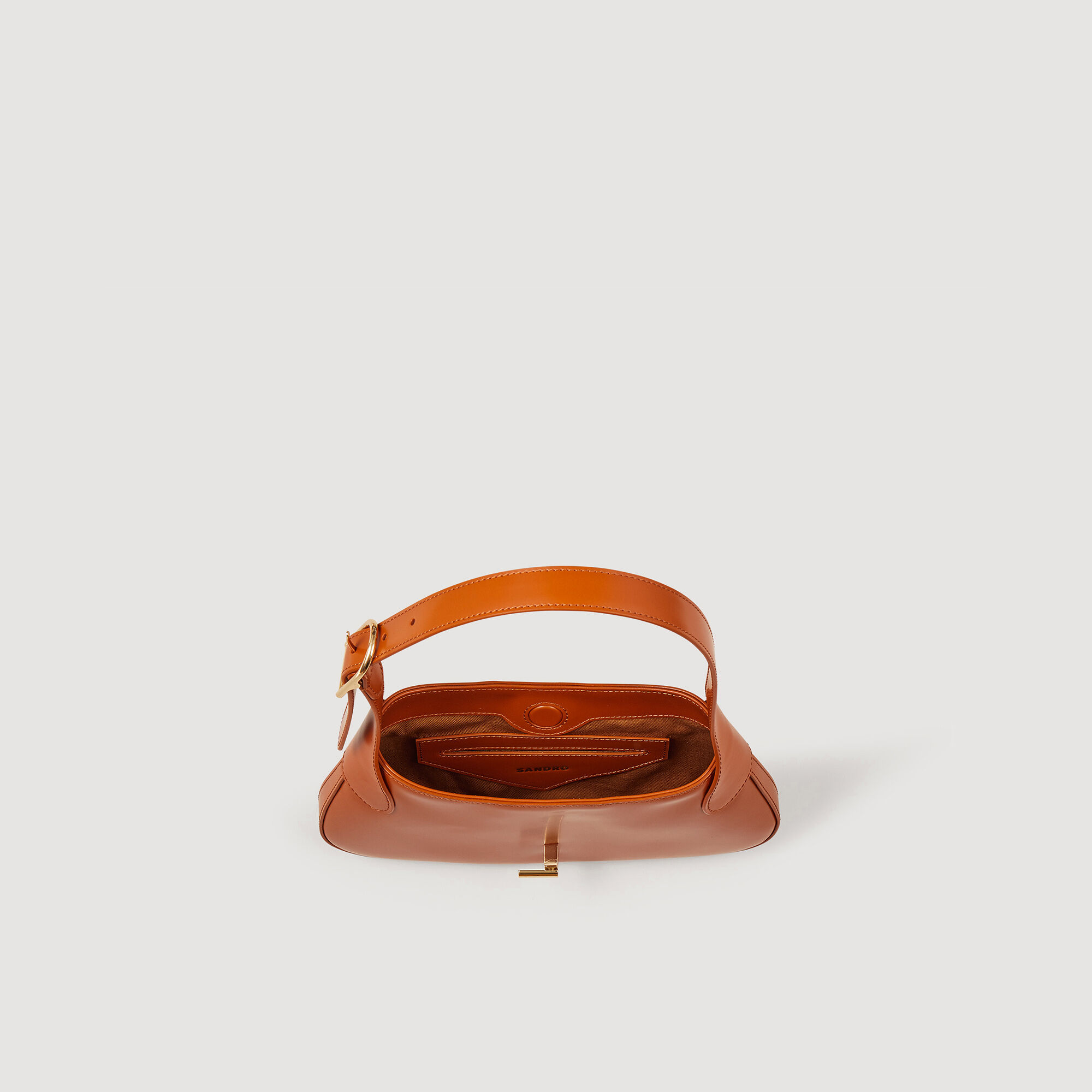 Tan store baguette bag
