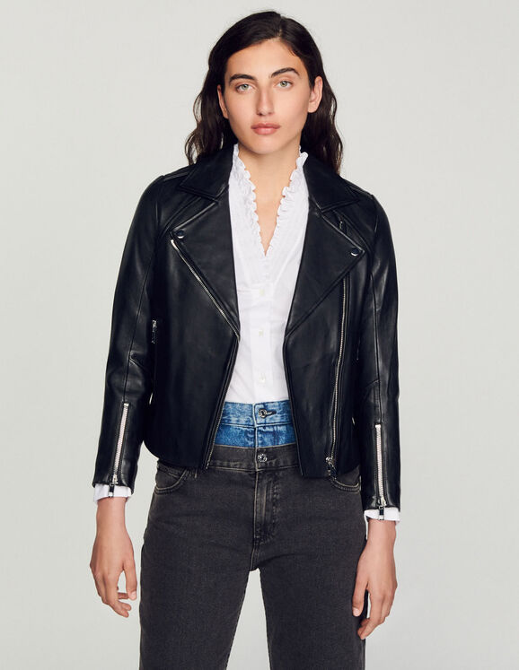 Leather jacket - Blazers & Jackets - Sandro-paris.com